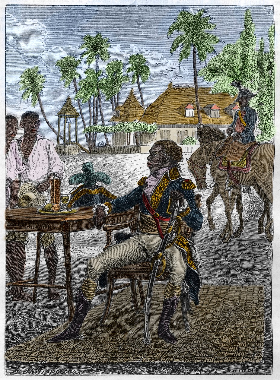 Portræt af Francois Dominique Toussaint kendt som "Toussaint-Louverture" (Toussaint Louverture af Unknown artist