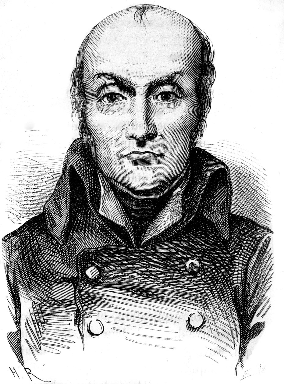 Portræt af Francois Nicolas Appert, opfinderen af blikboksen - i "" Industriens vidundere"" af Louis Figuier af Unknown artist