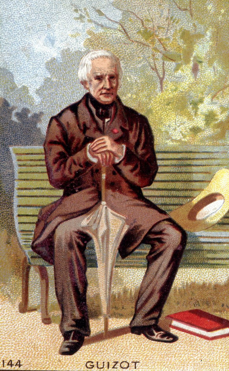 Portræt af François Guizot (1787 - 1874), fransk politiker og historiker. af Unknown artist