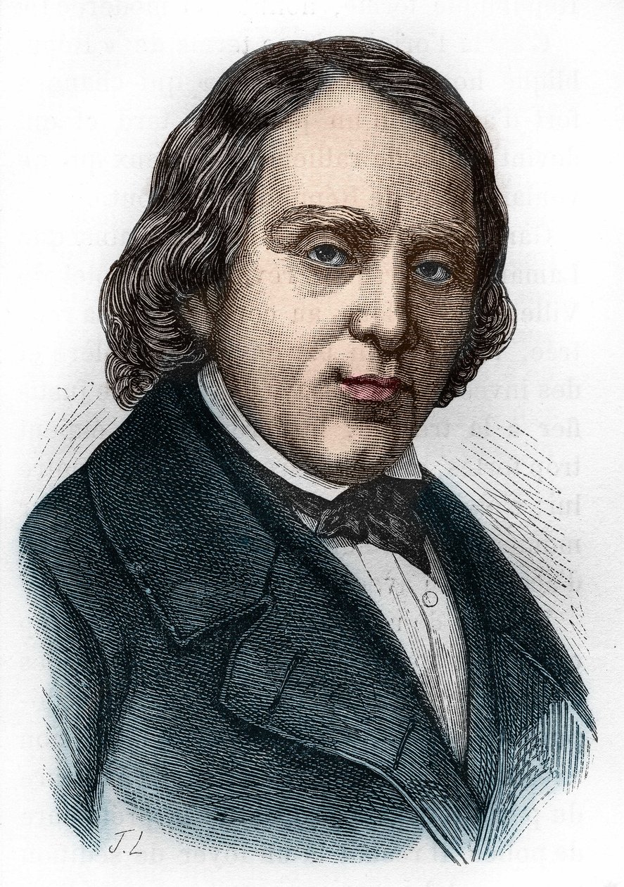 Portræt af François Vincent Raspail (1794-1878), fransk biolog, kemiker og politiker. af Unknown artist