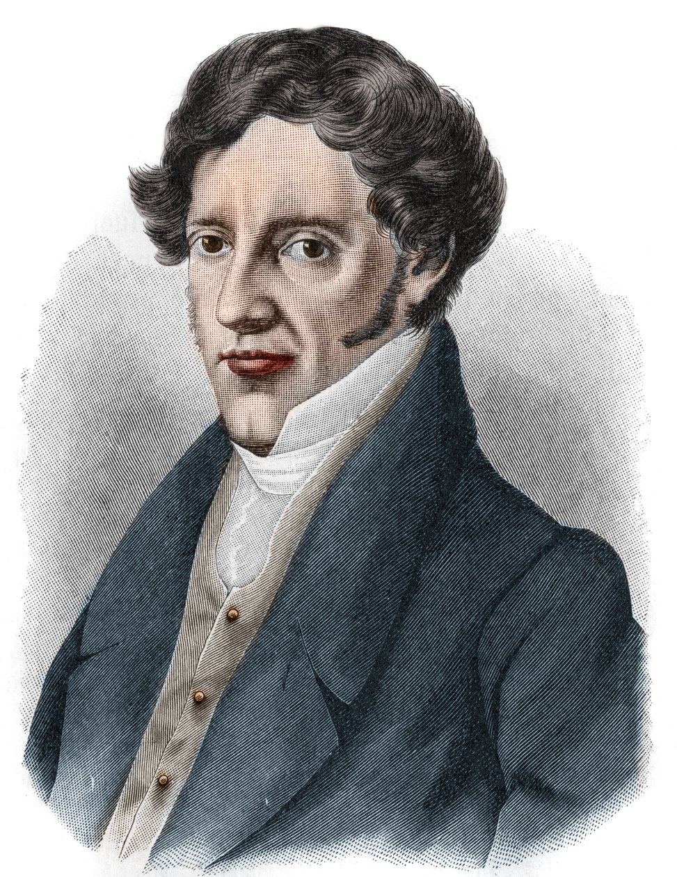 Portræt af Franz Grillparzer (1791-1872), østrigsk dramatiker. af Unknown artist