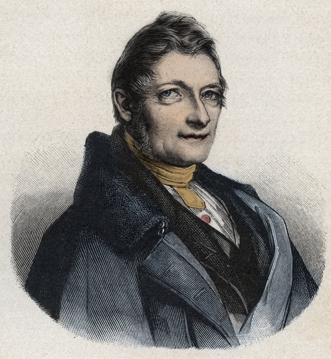 Portræt af Franz Xaver Gabelsberger (1789-1849) engelsk opfinder af Unknown artist