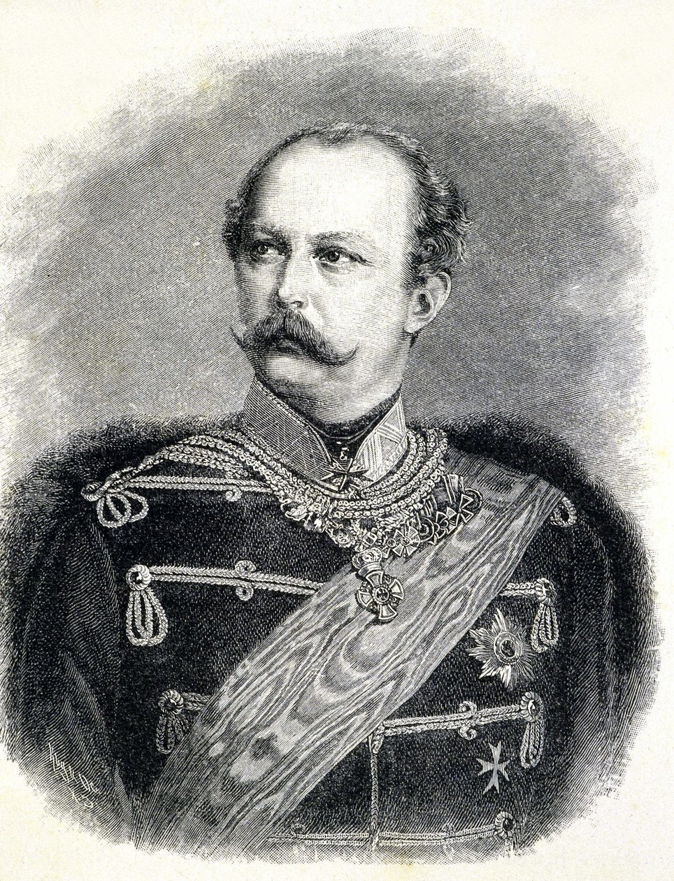 Portræt af Frederik Charles af Preussen (1828 - 1885), nevø til William I af Unknown artist