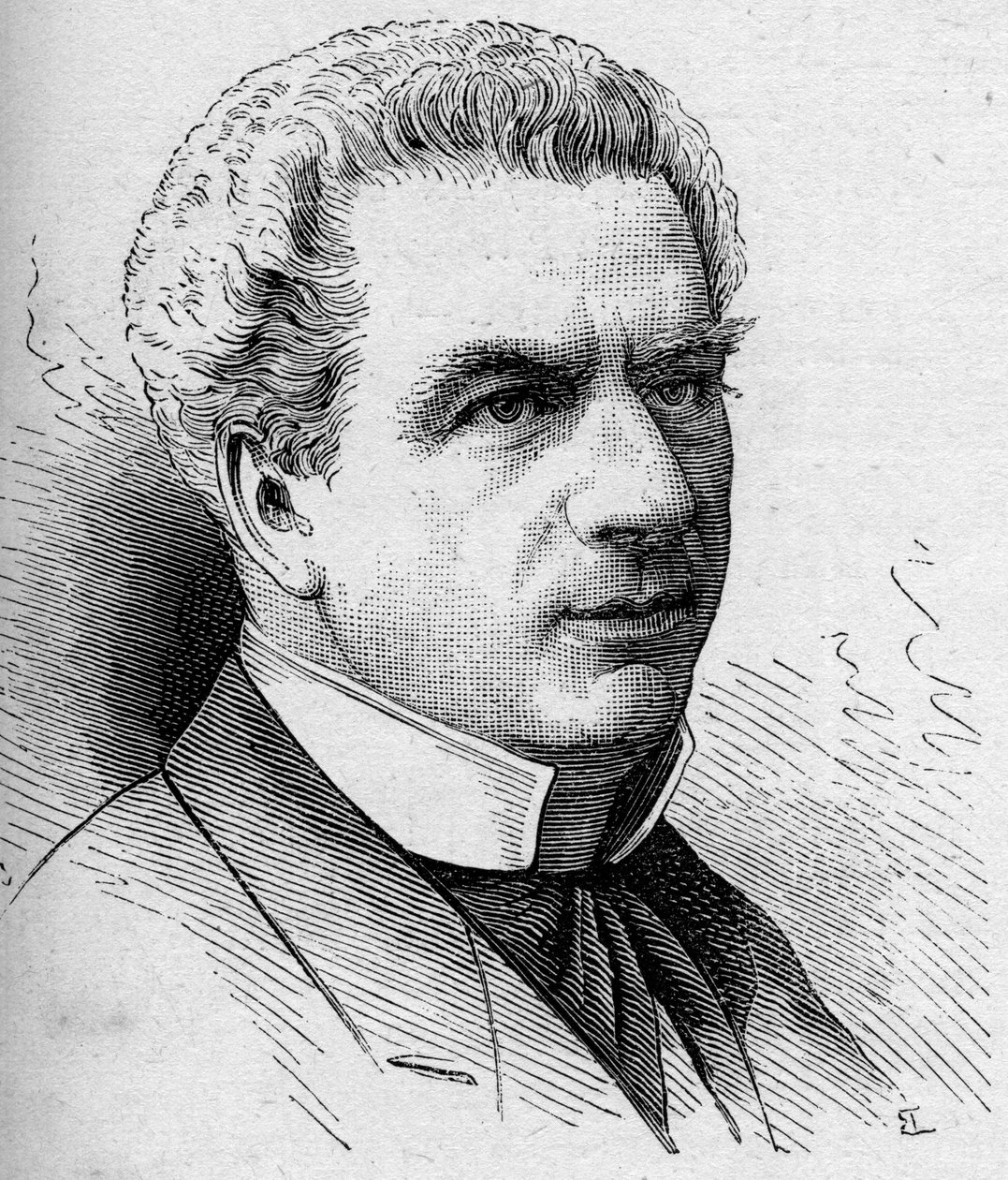 Portræt af Frederic Febvre (1833-1916), fransk komiker, medlem af Comedie Francaise. Indgravering i "" Le Monde Illustré"" n¡1168 af 16. august 1879. af Unknown artist