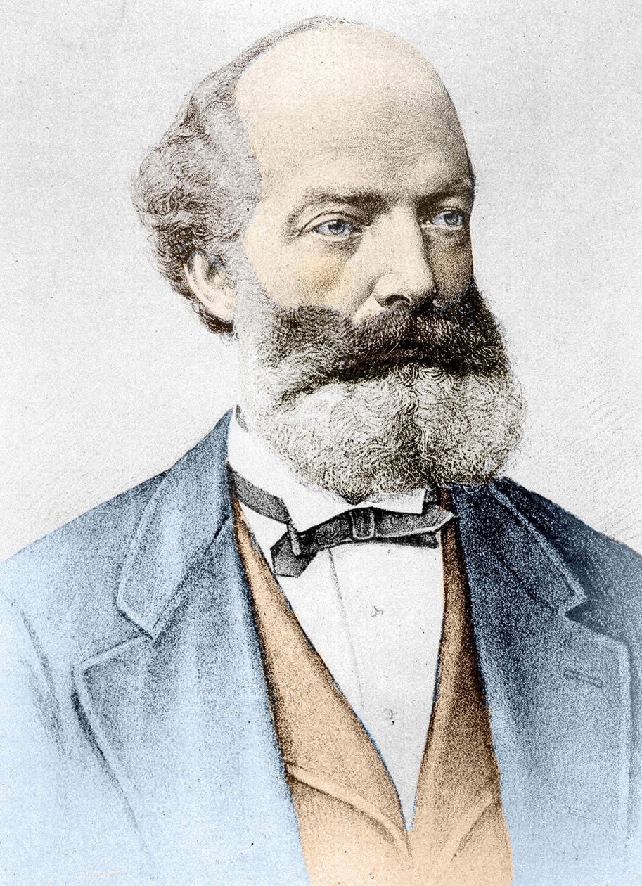 Portræt af Friedrich August Kekulé von Stradonitz Tysk kemiker (Darmstadt af Unknown artist