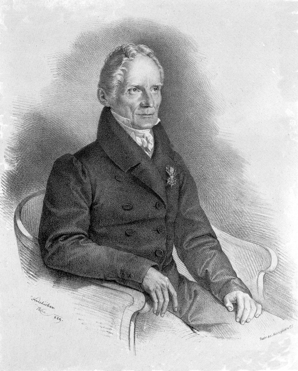 Portræt af Friedrich Mohs (1773-1839) tysk mineralog af Unknown artist