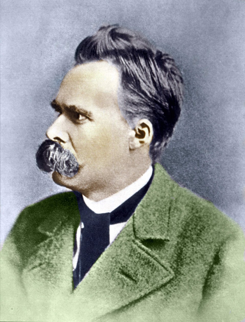Portræt af Friedrich Nietzsche (1844 - 1900). af Unknown artist