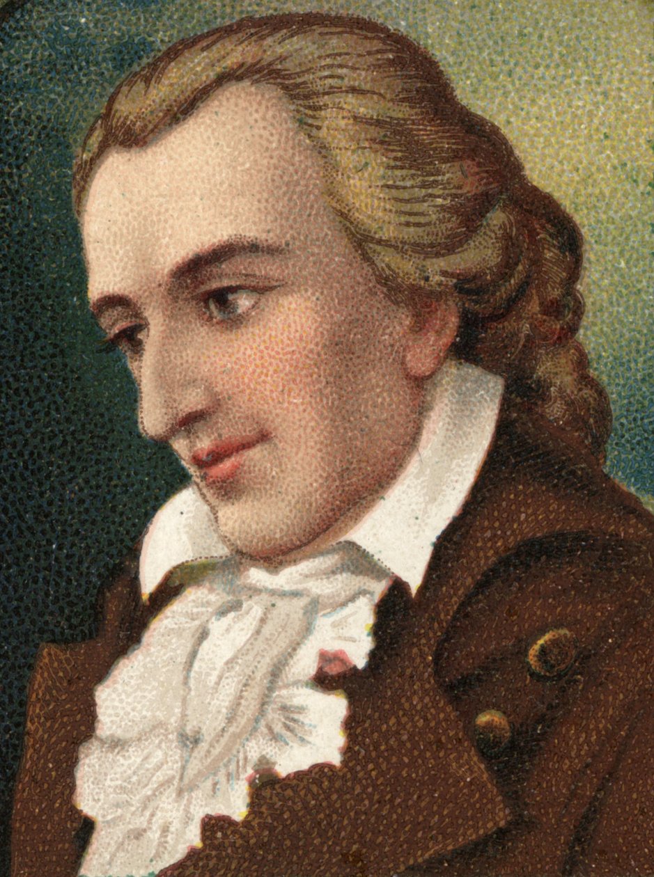 Portræt af Friedrich Schiller (1759-1805), tysk digter og forfatter. af Unknown artist