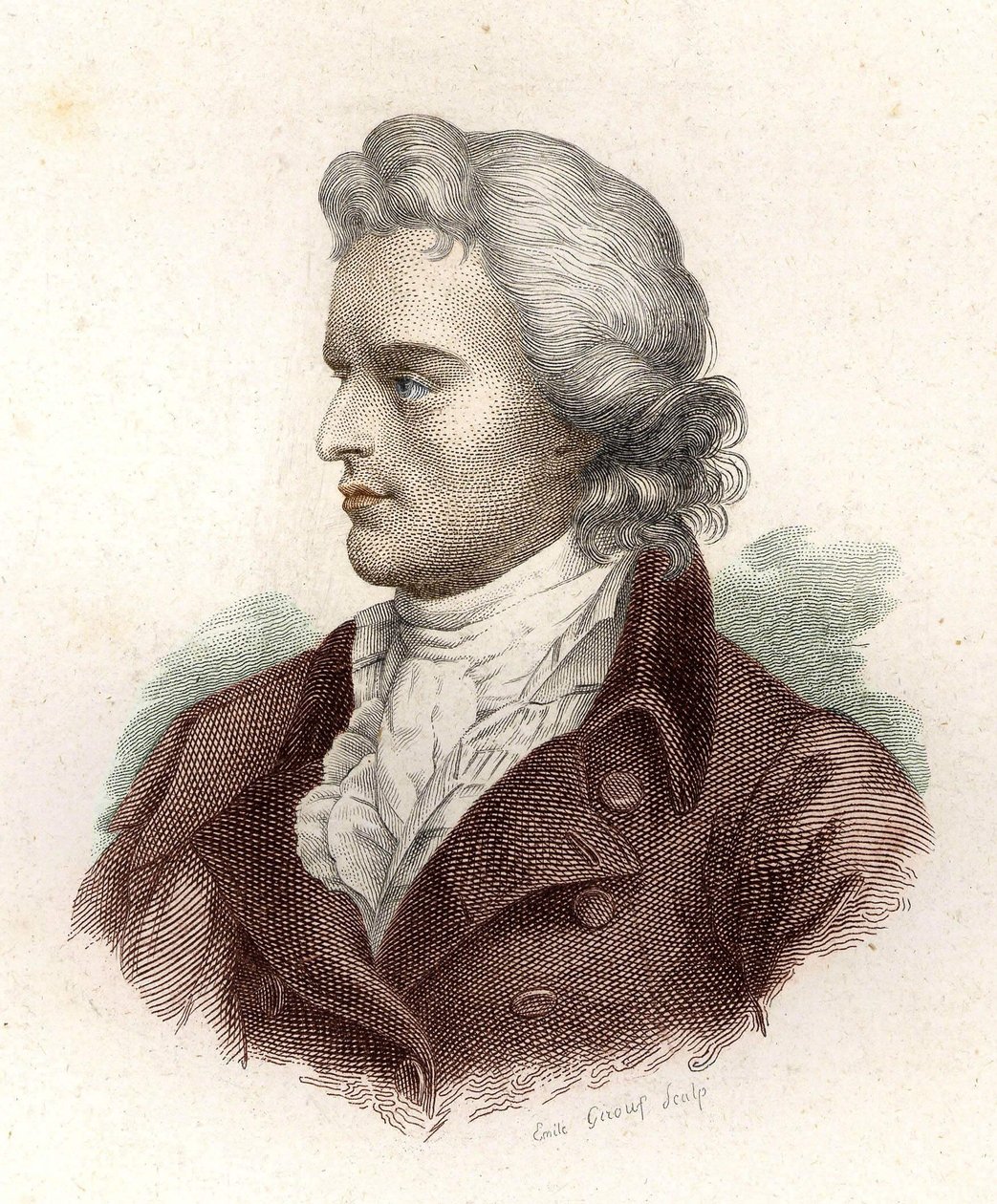 Portræt af Friedrich von Schiller (1759 - 1805) af Unknown artist