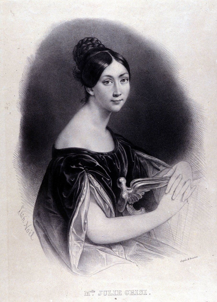 Portræt af GRISI Giulia (Julie) (1811-1869) italiensk sopran. af Unknown artist