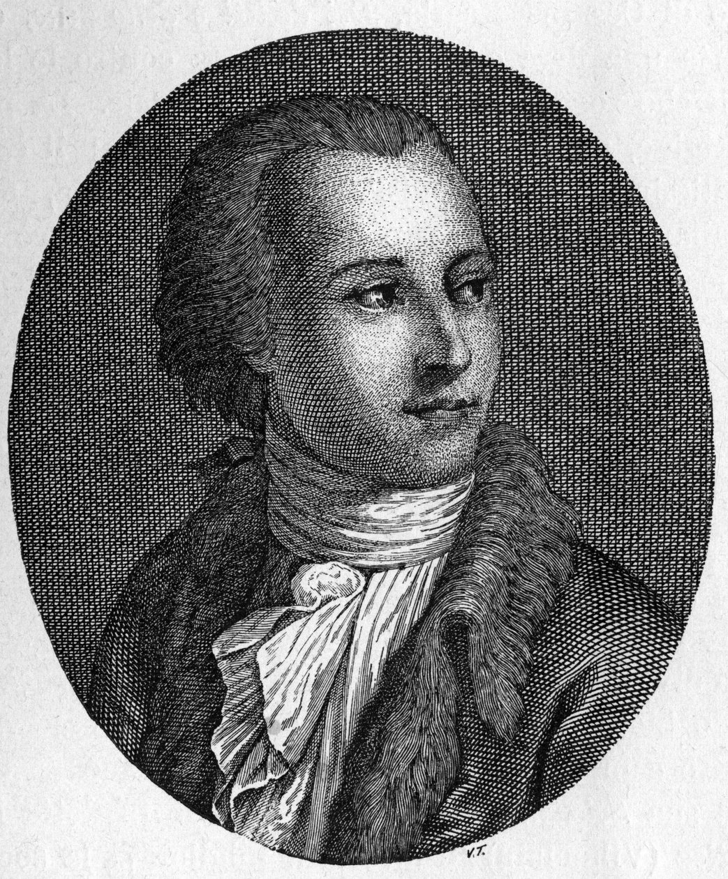 Portræt af Gaetano Filangeri (1752-1788). italiensk jurist og pædagog af Unknown artist