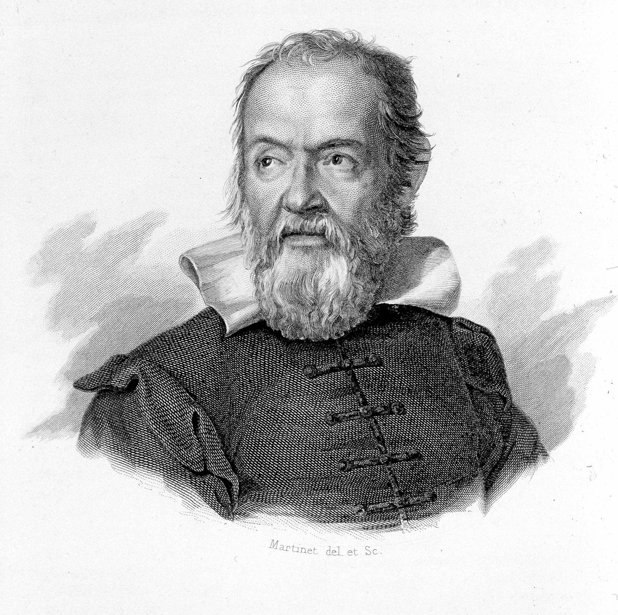 Portræt af Galileo Galilei af Galileo (1564 - 1642). af Unknown artist