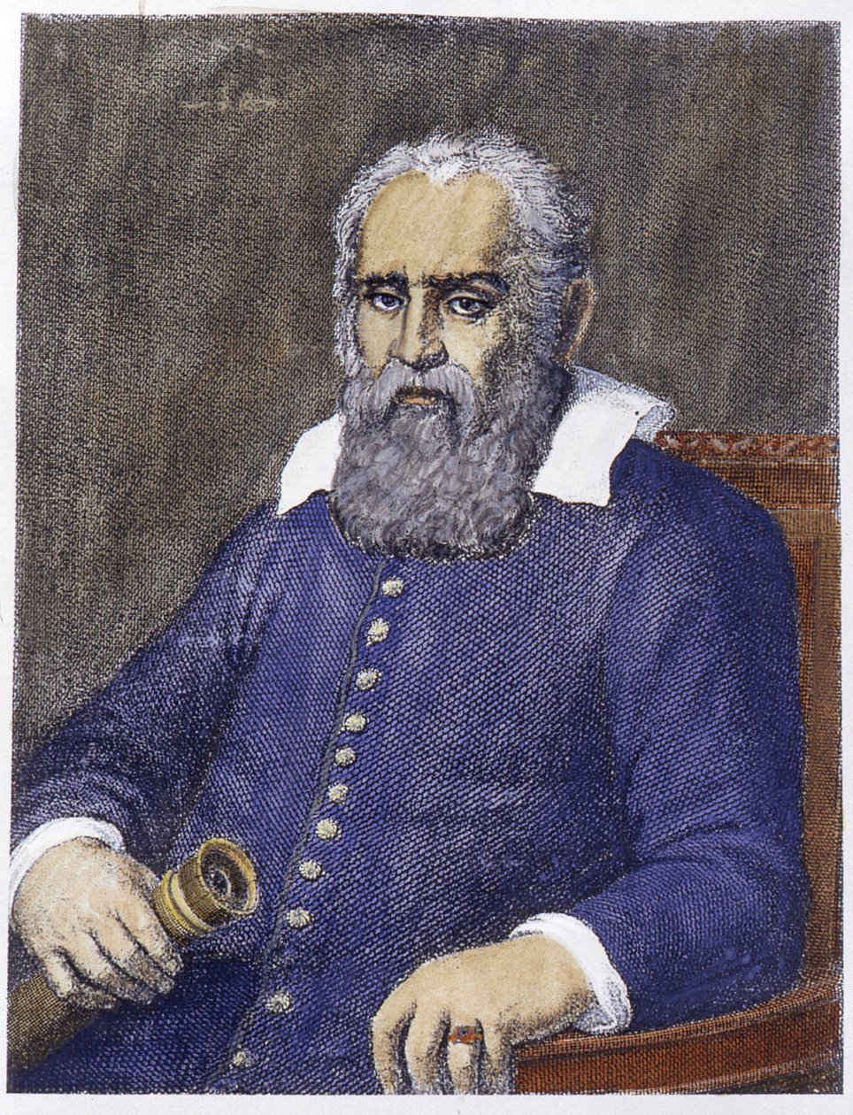 Portræt af Galileo Galilei af Galileo (1564 - 1642). af Unknown artist