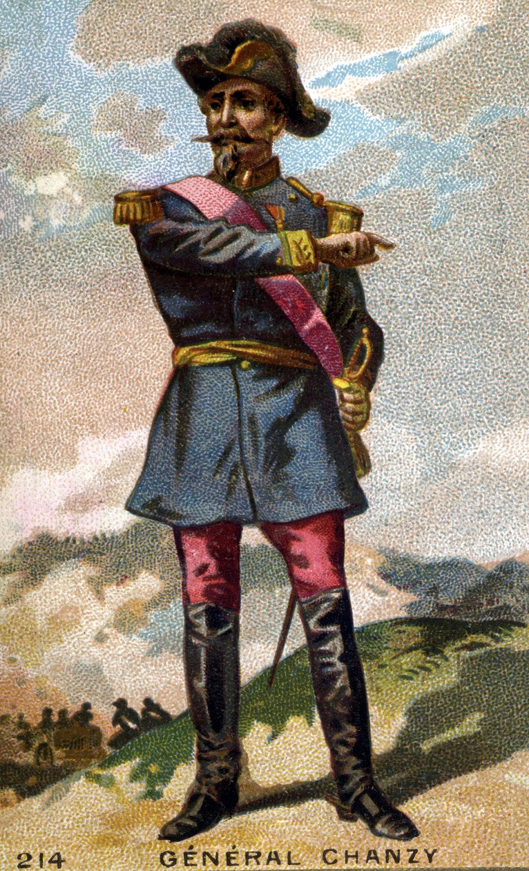 Portræt af general Chanzy (1823 - 1883) Kromolitografi fra slutningen af det 19. århundrede. af Unknown artist