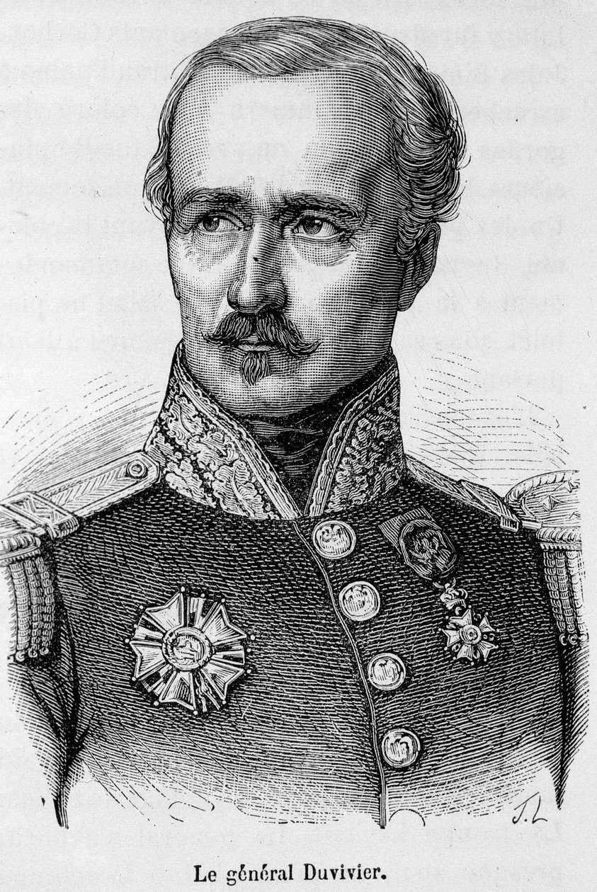 Portræt af general Franciade Fleurus Duvivier (1794-1848). af Unknown artist