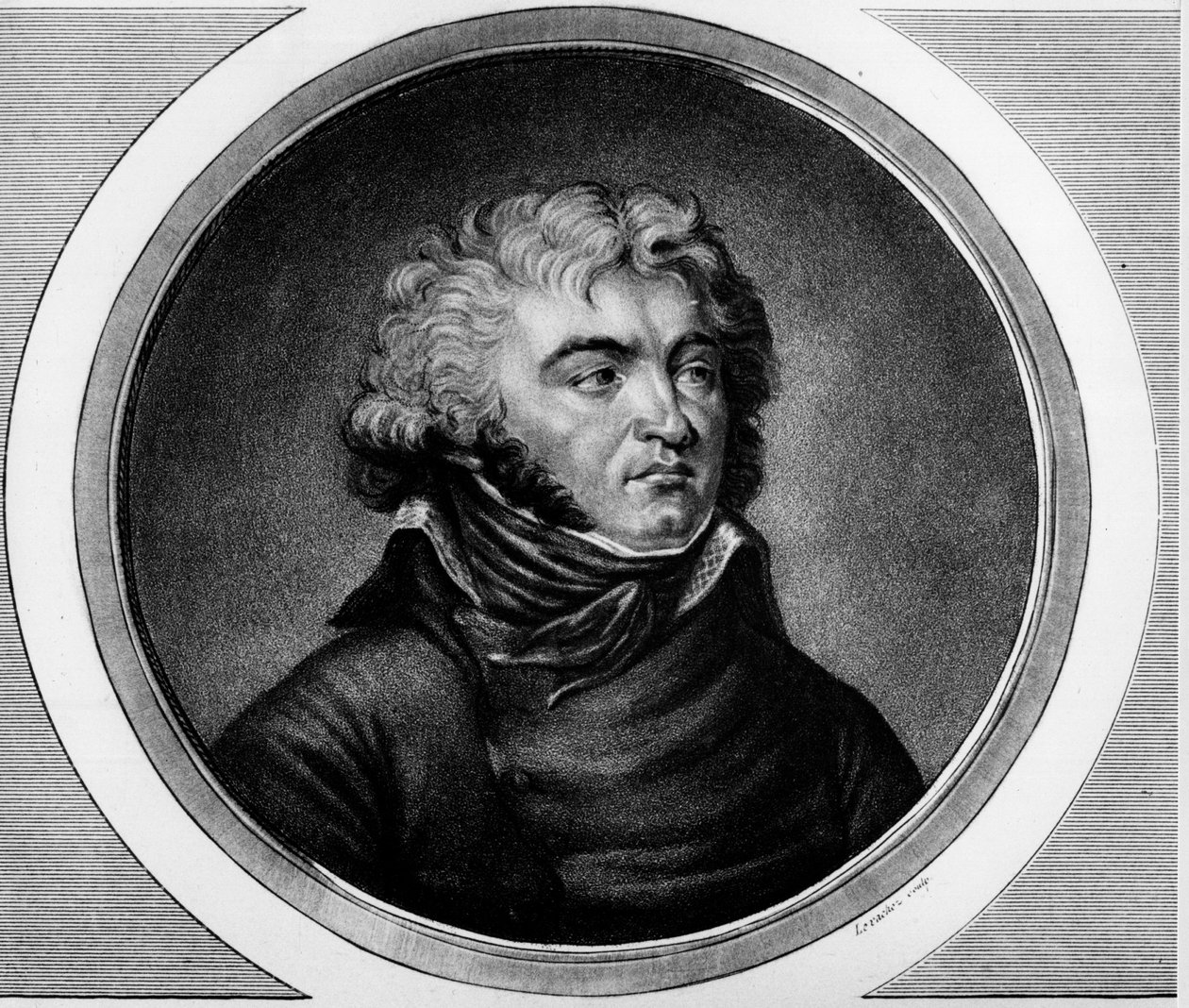 Portræt af general Jean Baptiste Kleber (1753-1800). Indgravering i "" Komplet samling af historiske malerier fra den franske revolution, i tre bind.""" 1804. af Unknown artist