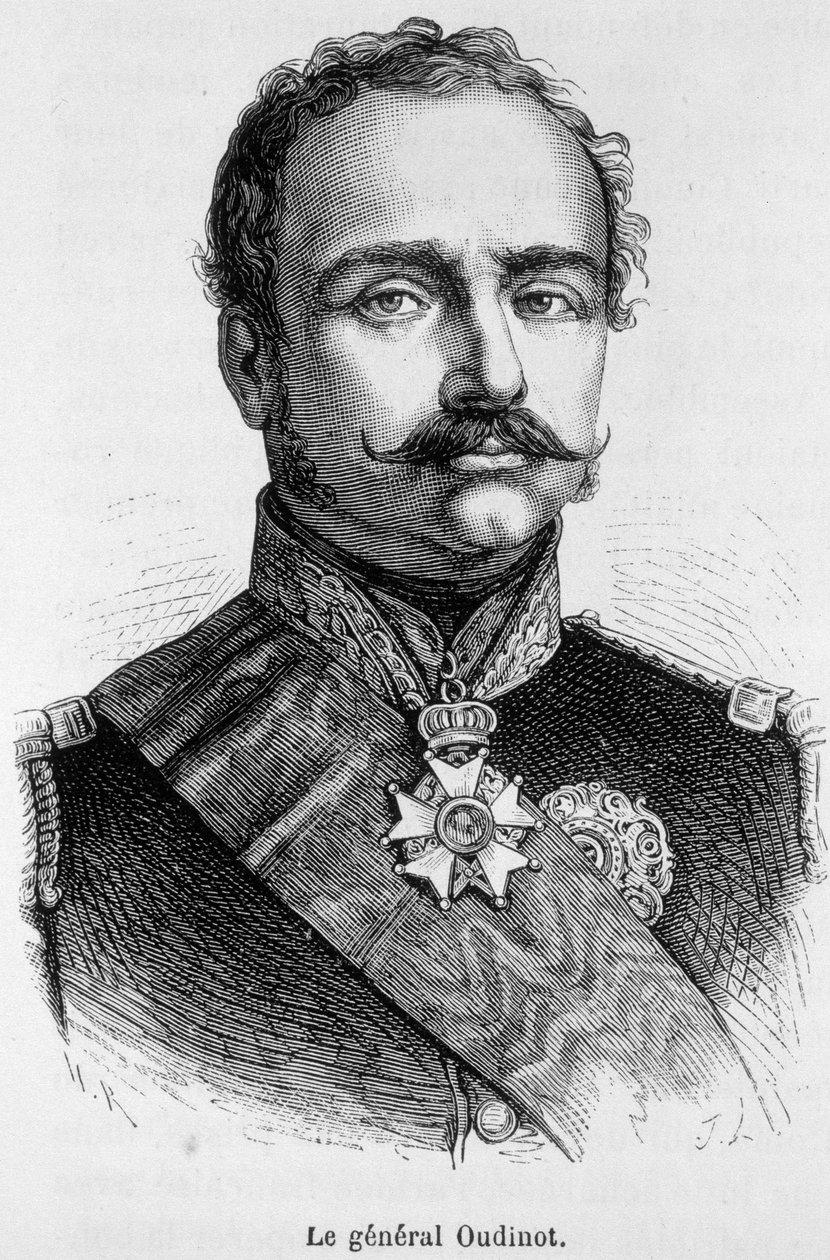 Portræt af general Nicolas Charles Victor Oudinot, hertug af Reggio (1791 - 1863) af Unknown artist