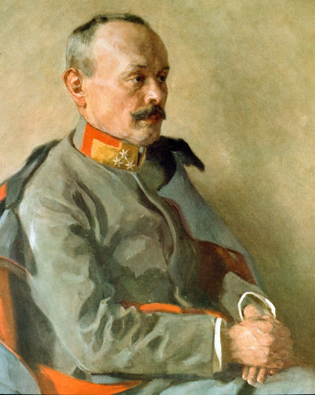 Portræt af general Svetozar Boroevic von Bojna, østrigsk stabschef (maleri) af Unknown Artist