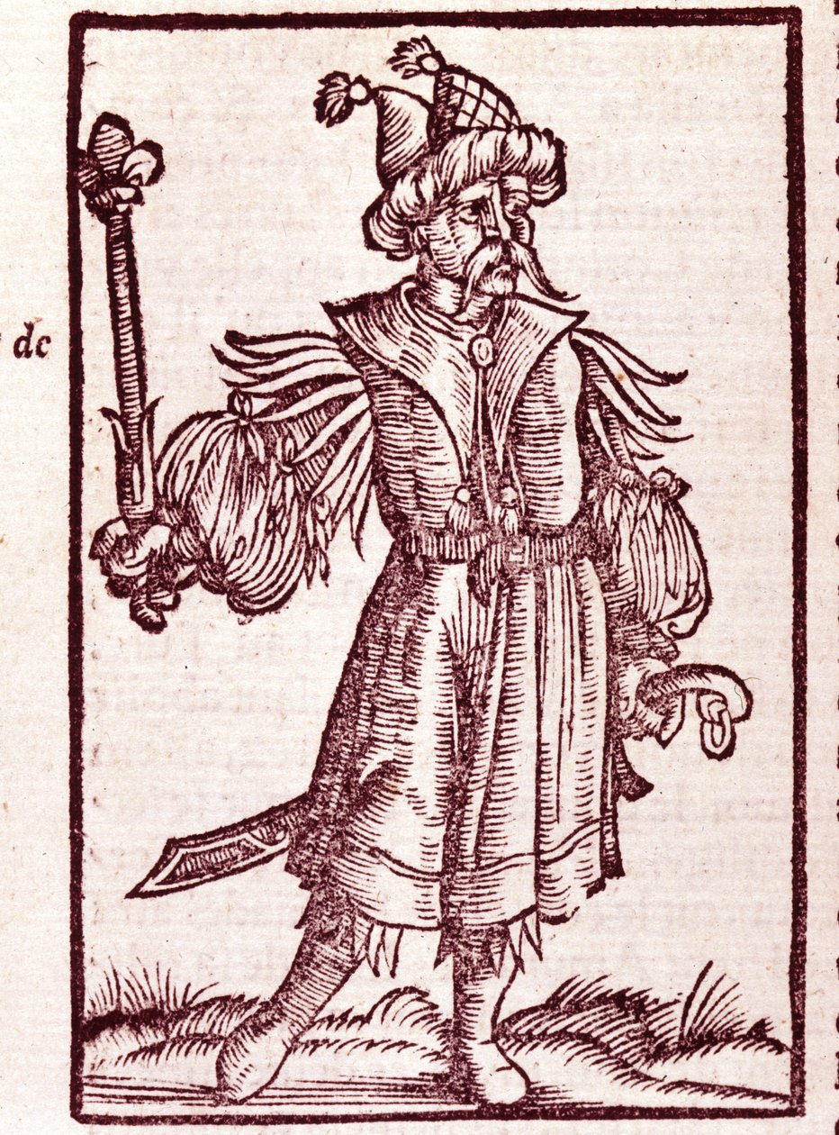 Portræt af Djengis Khan (Temudjin af Unknown artist