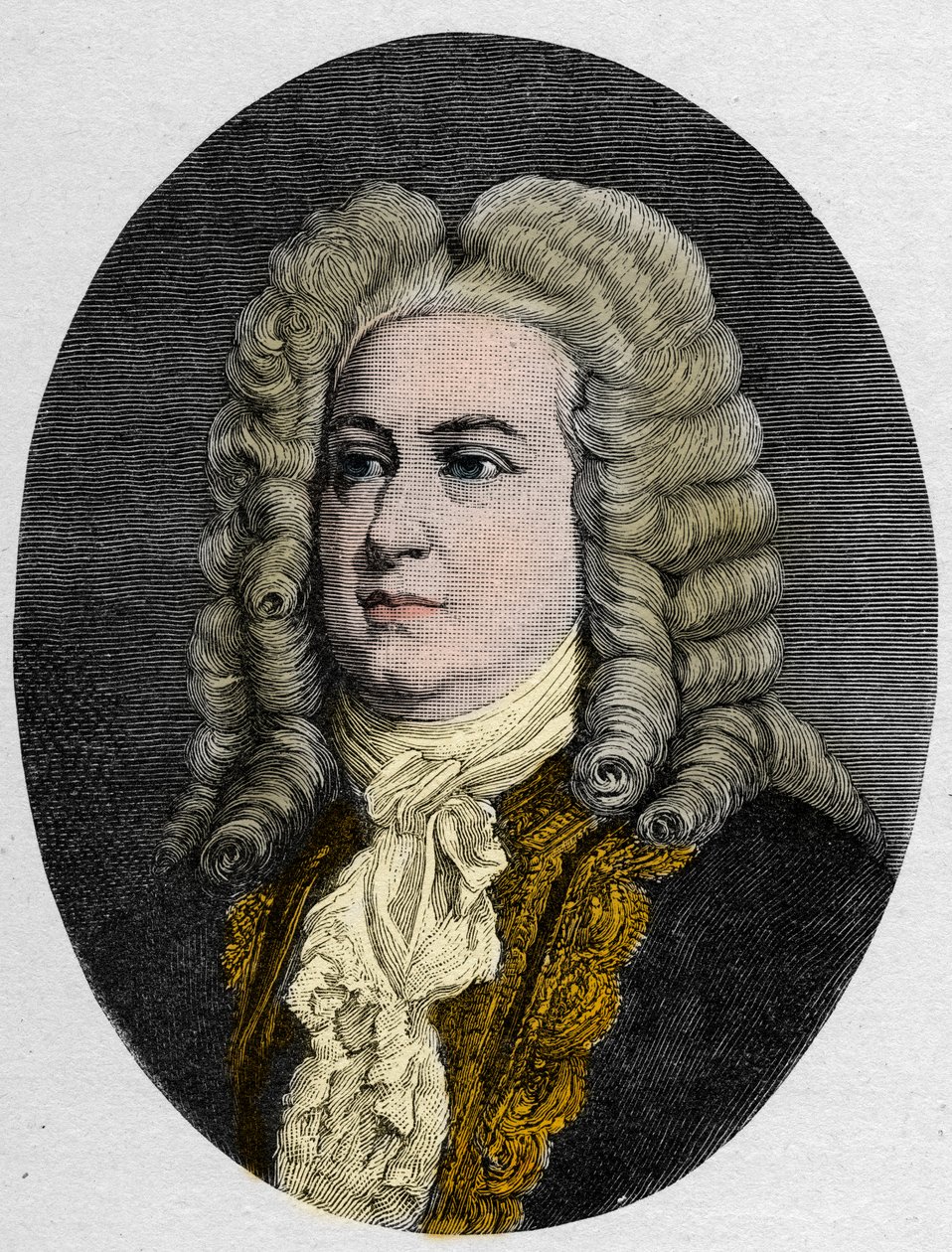 Portræt af George Frederick Handel (Georg Friedrich Handel af Unknown artist