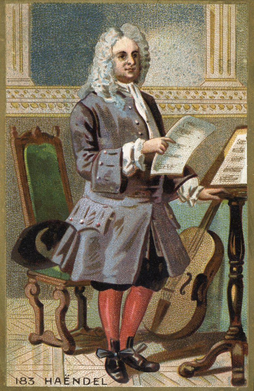 Portræt af George Frederick Handel (Georg Friedrich Handel af Unknown artist