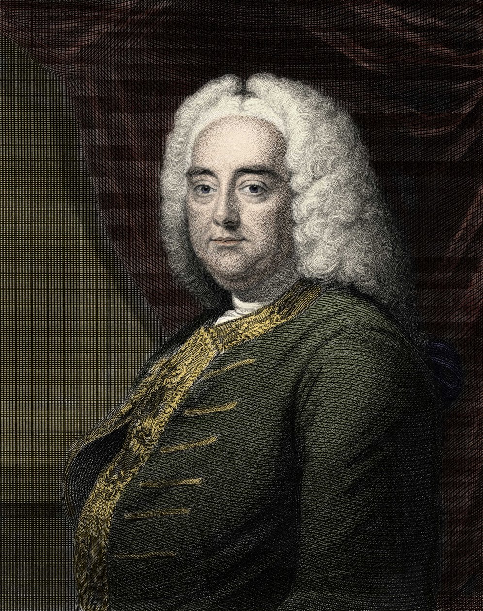 Portræt af George Frederick Handel (Georg Friedrich Handel af Unknown artist