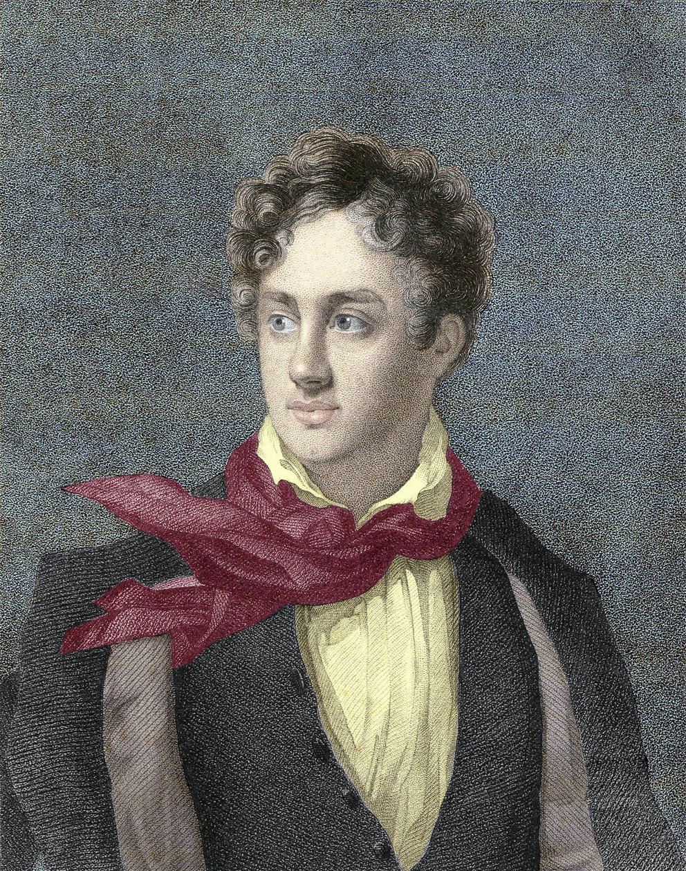 Portræt af George Gordon Noel, 6. Baron Byron, Lord Byron (1788-1824) af Unknown artist