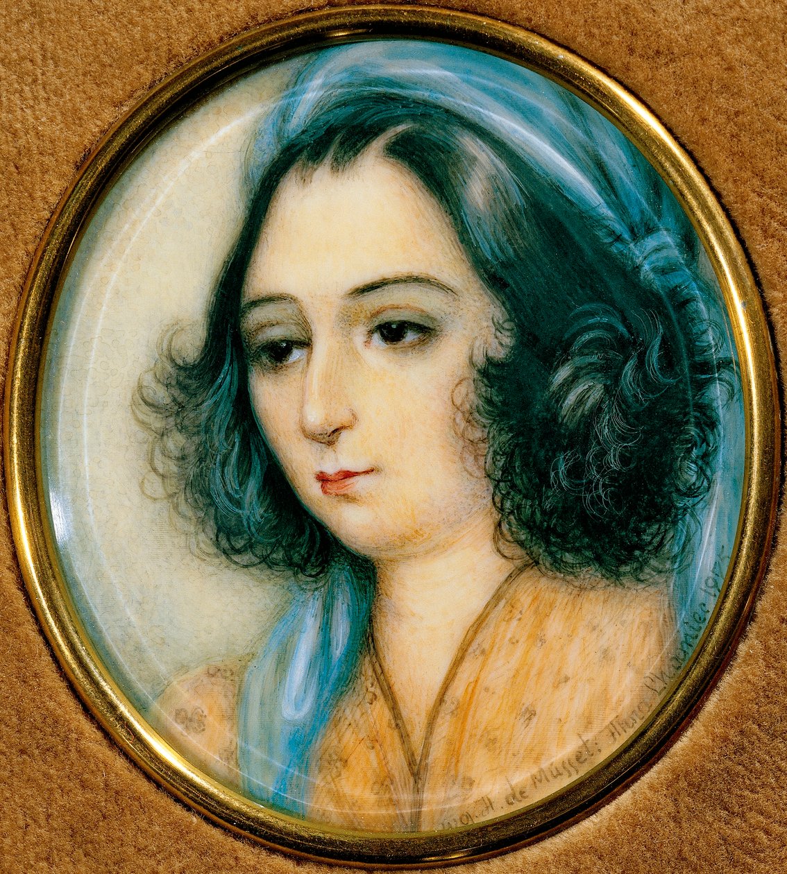 Portræt af George Sand af Unknown artist
