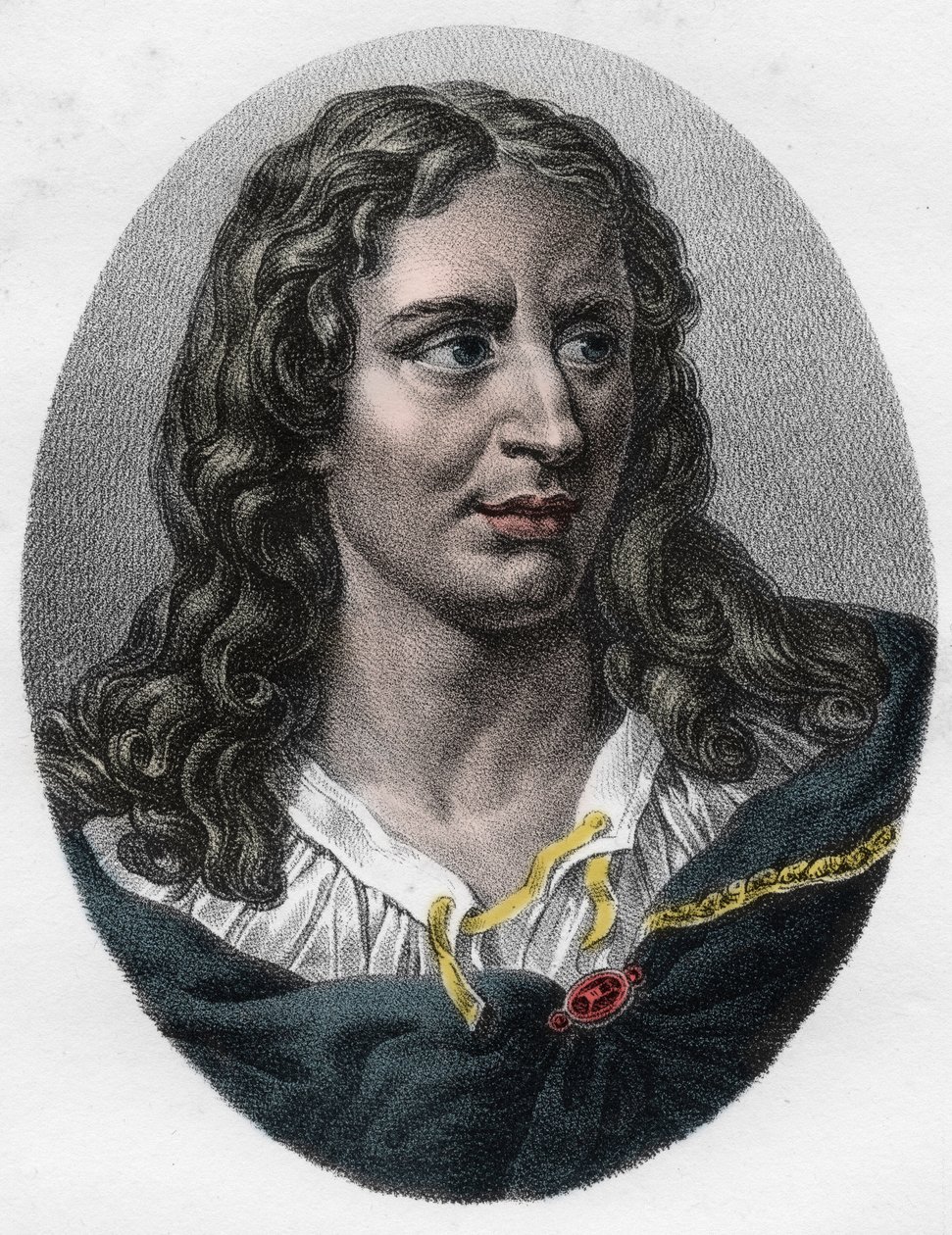 Portræt af Gerard (Girard) Audran (1640-1703) engelsk gravør af Unknown artist