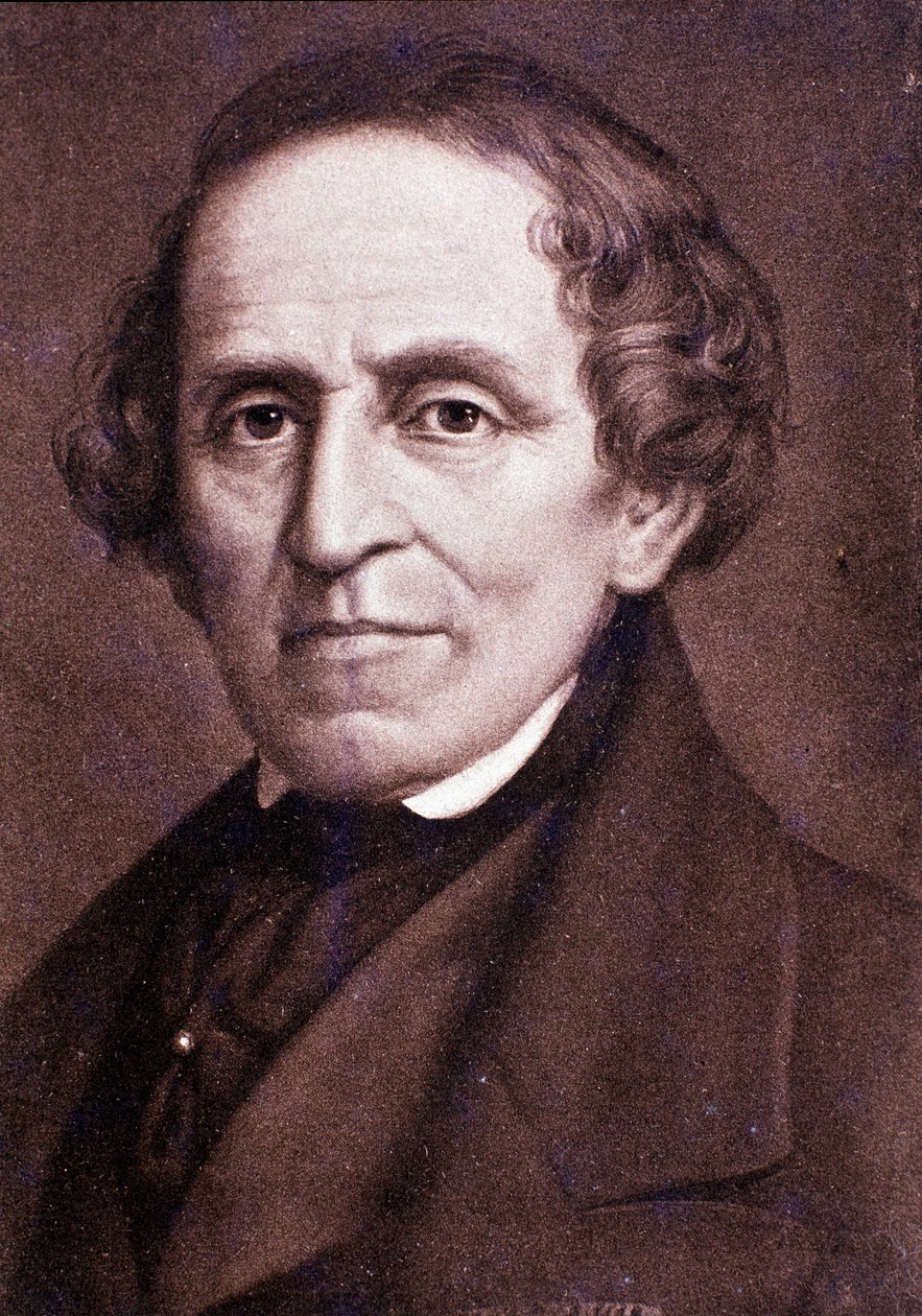 Portræt af Giacomo Meyerbeer (gravering) af Unknown artist