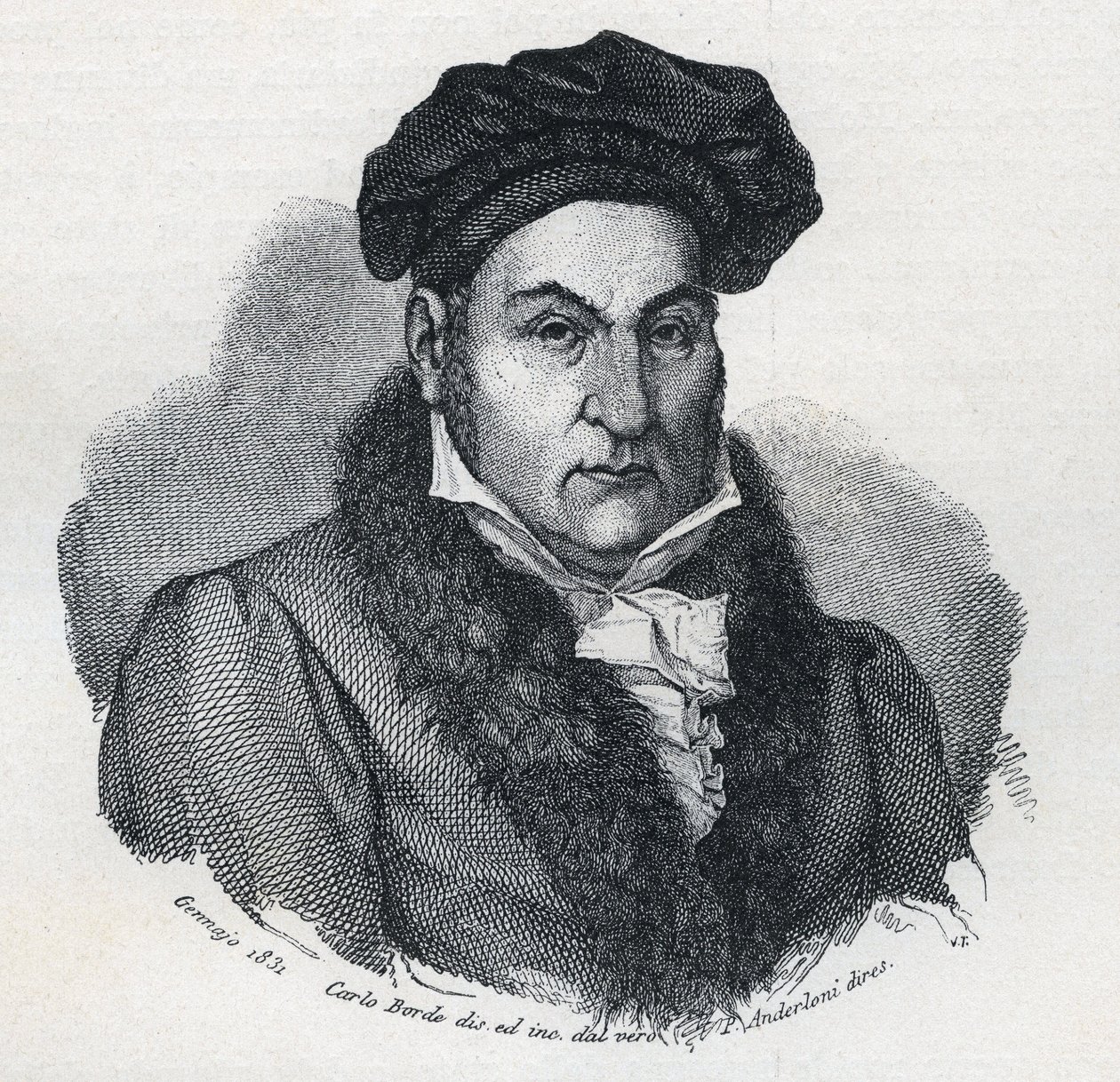 Portræt af Giandomenico (Gian Domenico) Romagnosi (1761-1835), italiensk filosof og advokat af Unknown artist