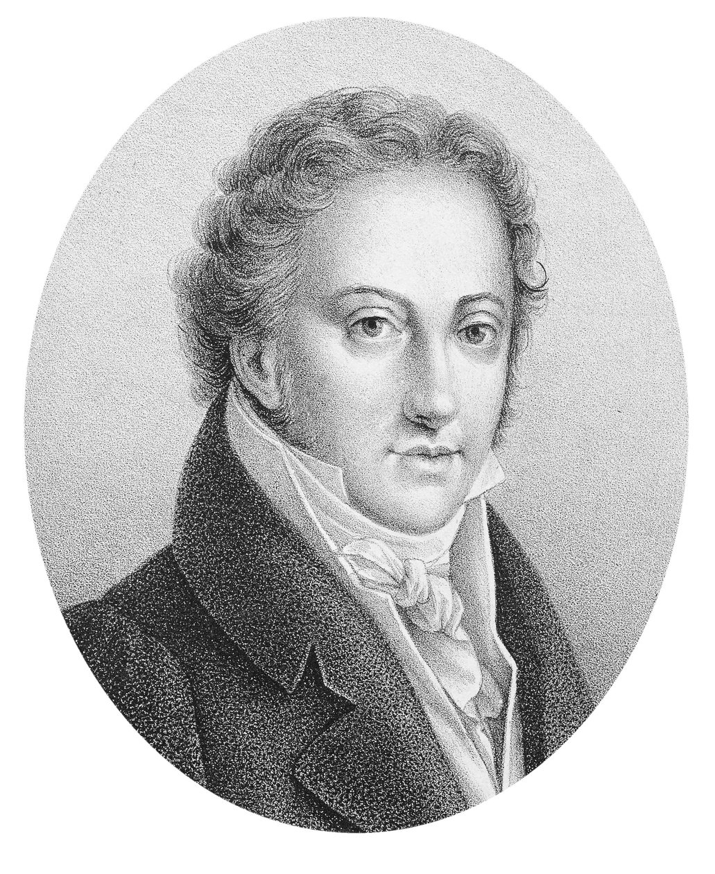 Portræt af Gioacchino Rossini (1792-1868) italiensk komponist. af Unknown artist