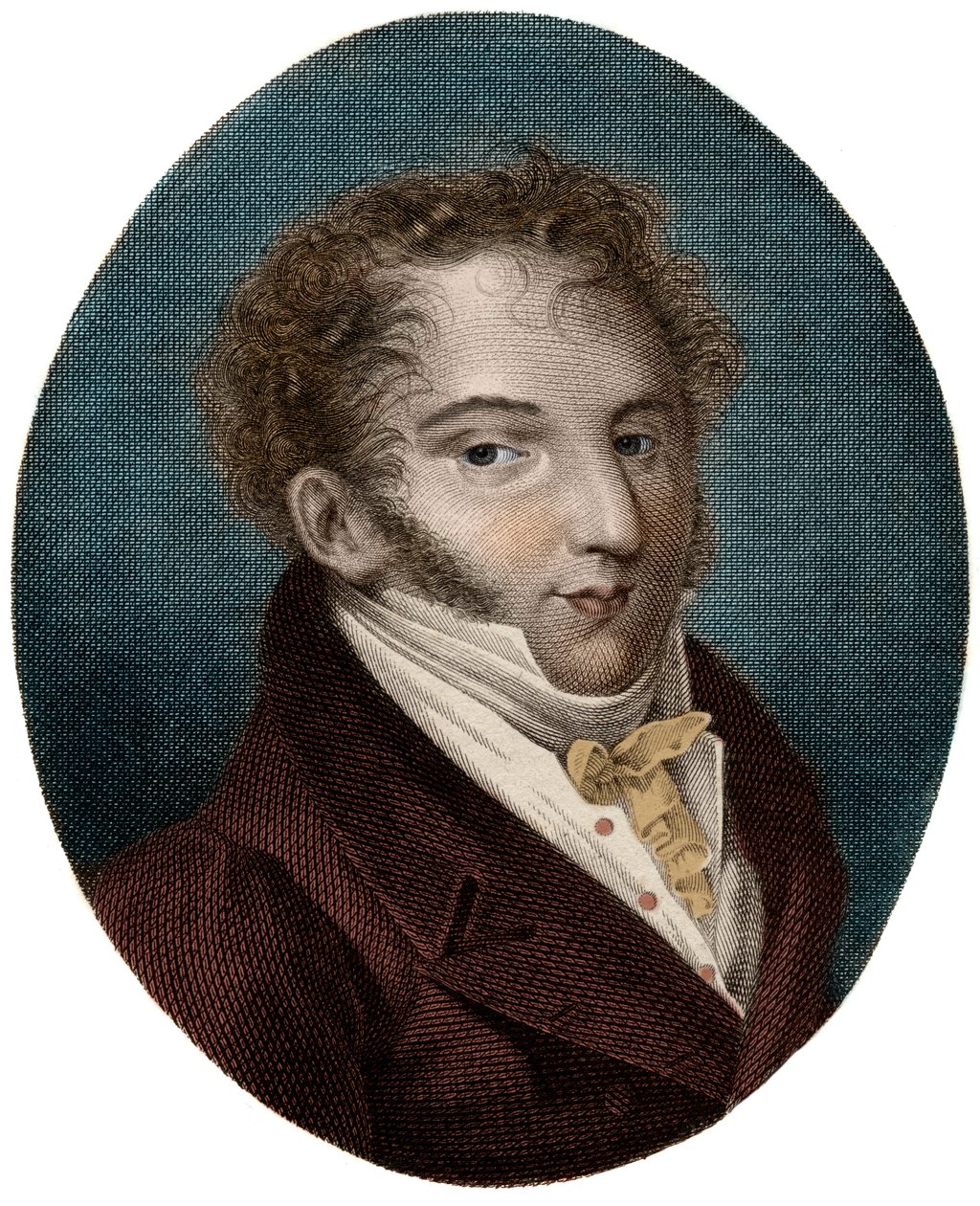 Portræt af Gioachino (Gioacchino) Rossini (1792-1868), italiensk komponist - af Unknown artist