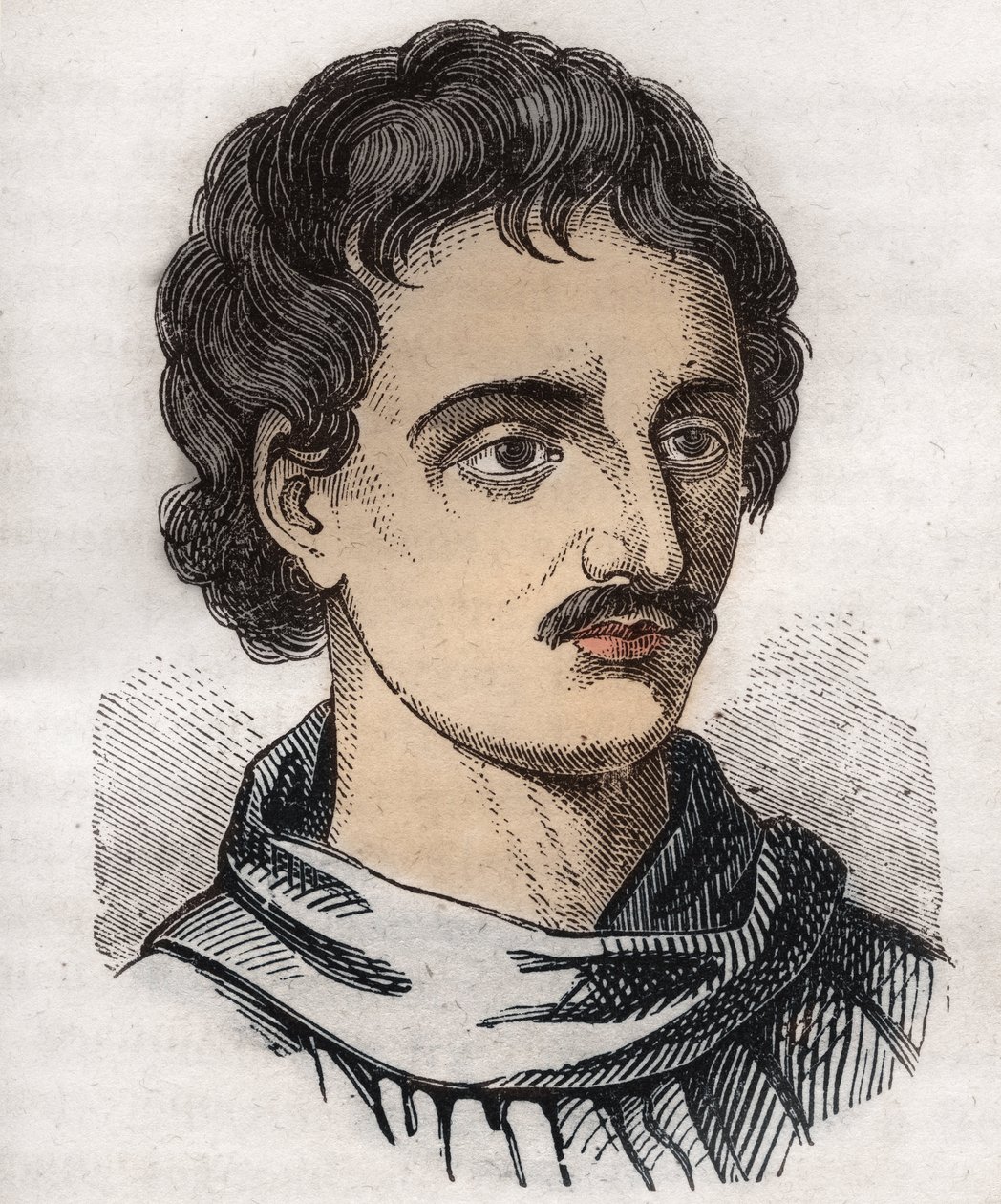Portræt af Giordano Bruno (1548-1600), italiensk dominikansk munk, filosof, matematiker, digter og astrolog. af Unknown artist