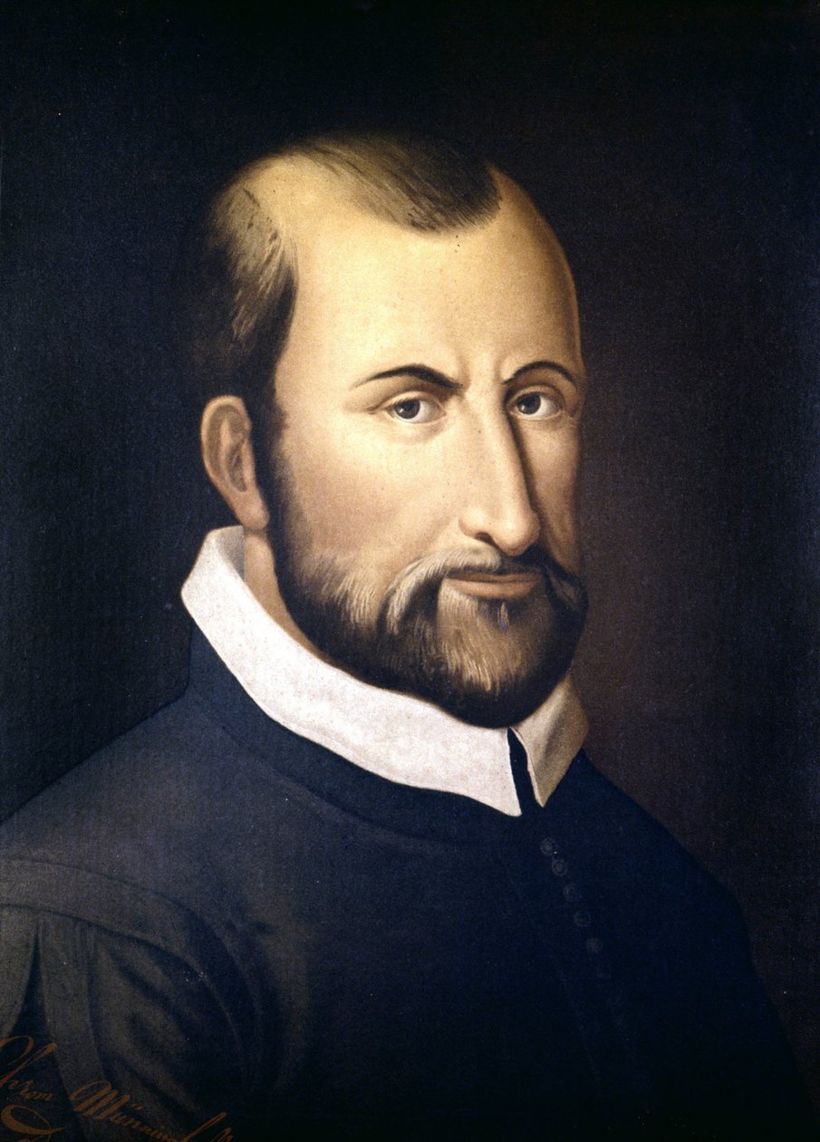 Portræt af Giovanni Pierluigi Da Palestrina (1525 - 1594), italiensk komponist, Milanos konservatorium af Unknown artist