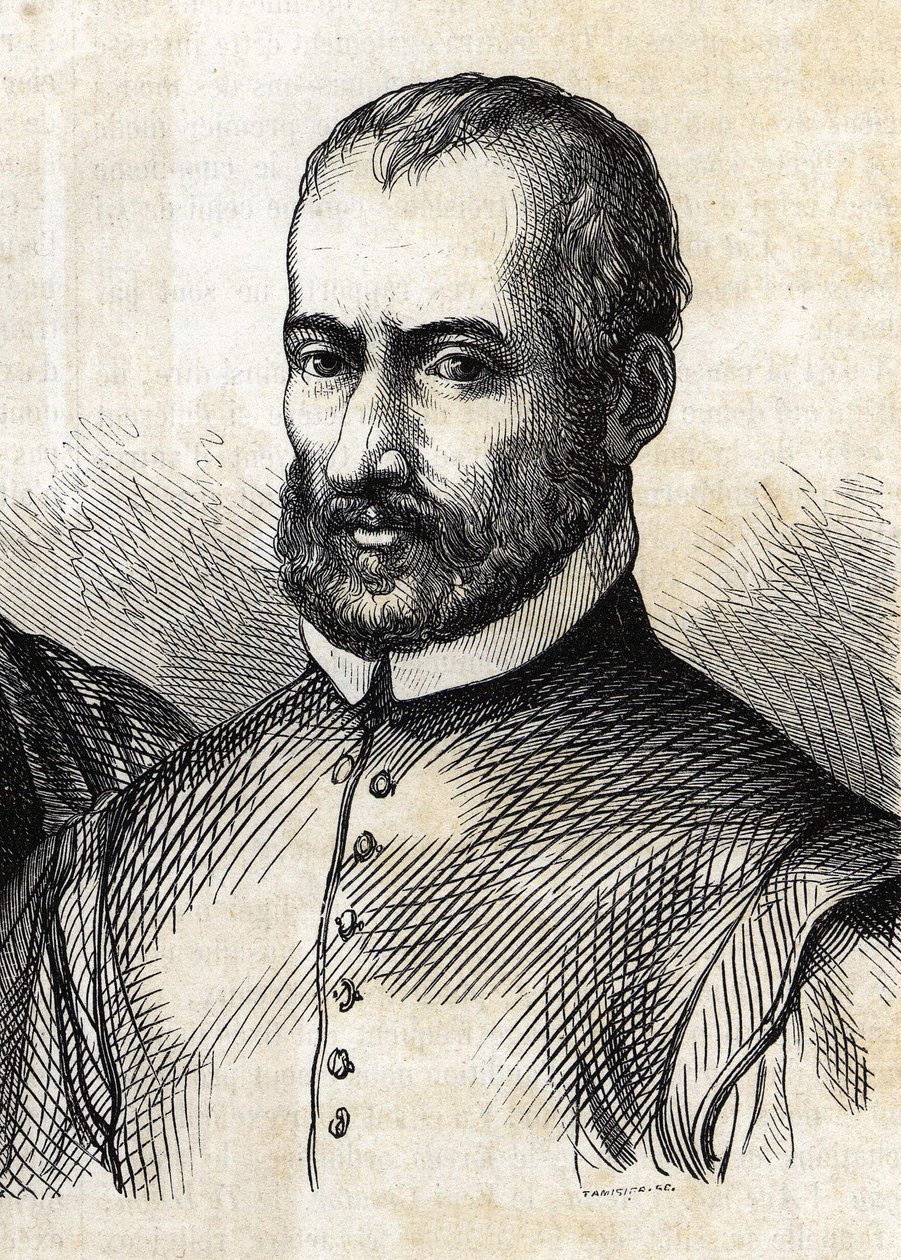 Portræt af Giovanni Pierluigi da Palestrina (1525 - 1594), italiensk komponist. af Unknown artist