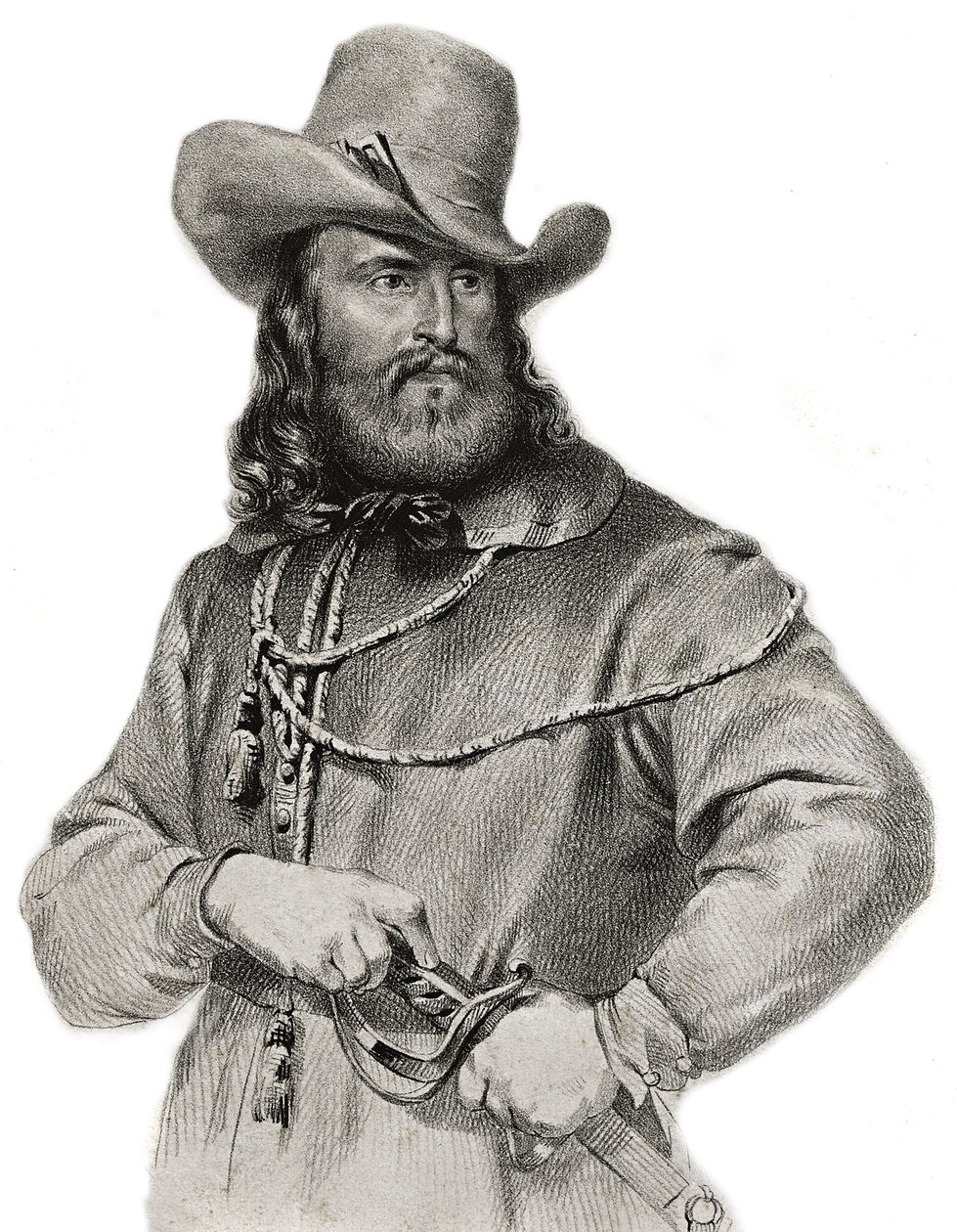 Portræt af Giuseppe Garibaldi (1807-1882), general, italiensk patriot og leder af Unknown artist