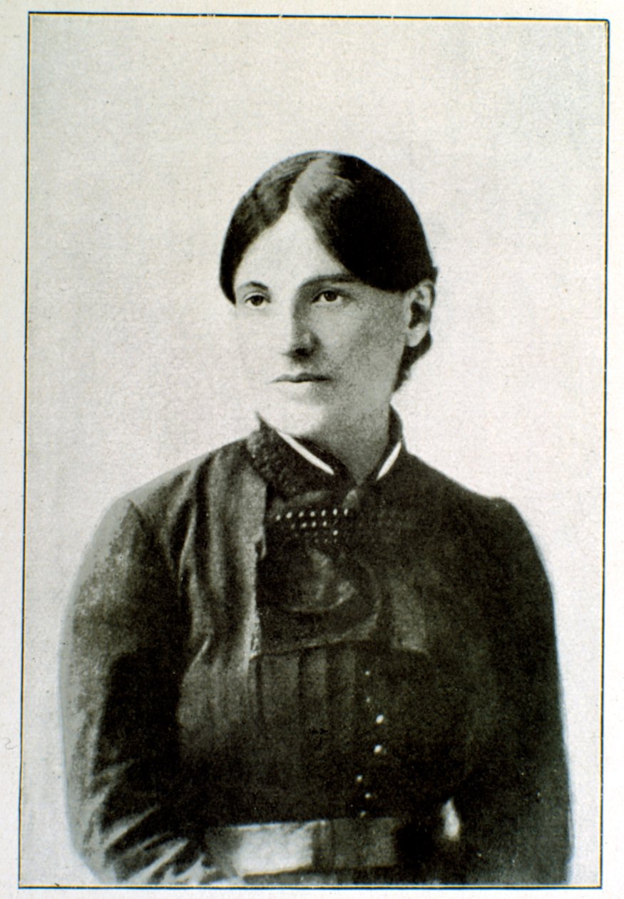 Portræt af Giuseppina Raimondi (1841-1918) Kone til patriote og helte af den italienske risorgimento Giuseppe Garibaldi (1807-1882) af Unknown artist