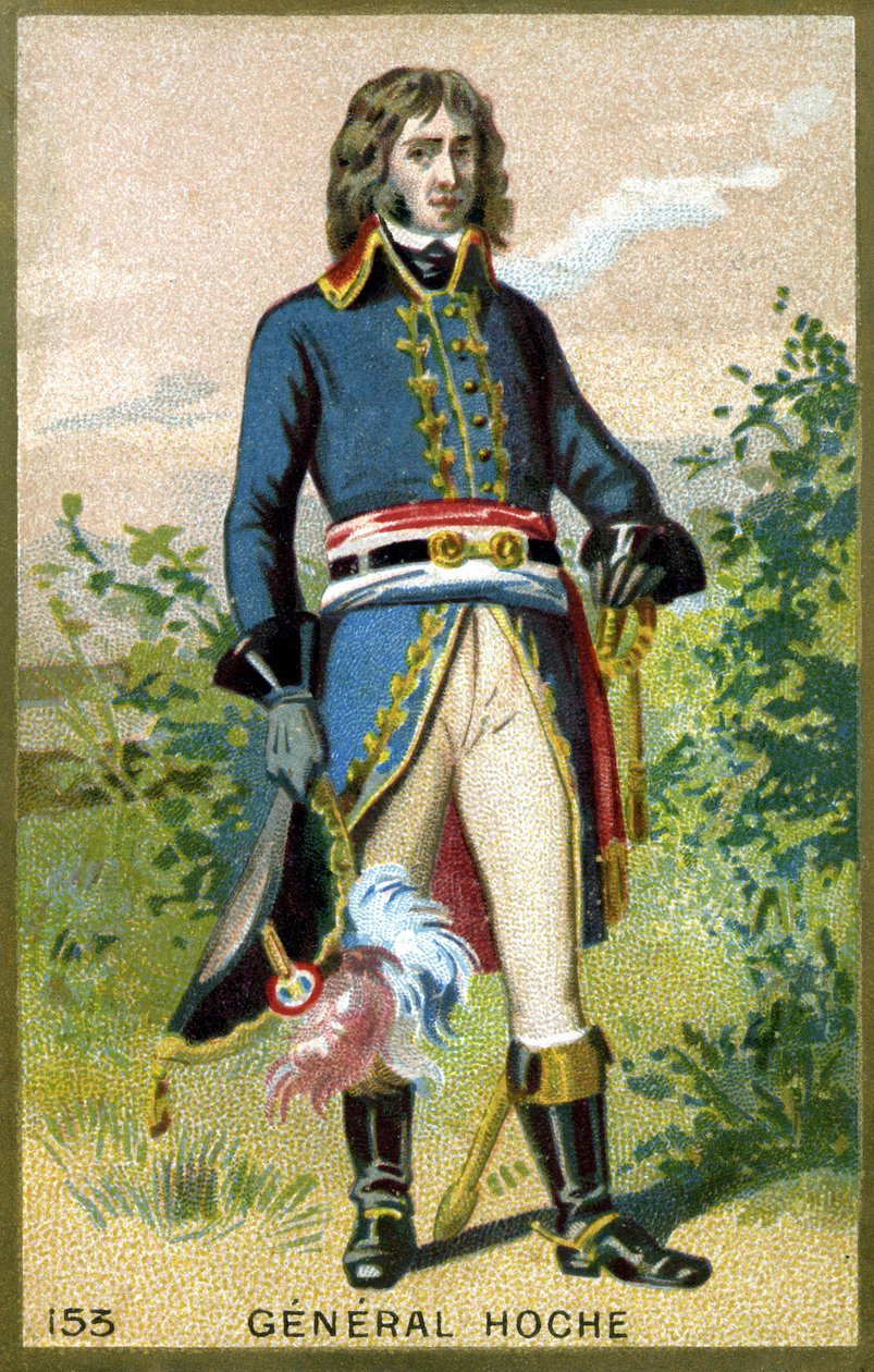 Portræt af general Hoche (1768 - 1797). Kromolitografi i slutningen af det 19. århundrede. af Unknown artist
