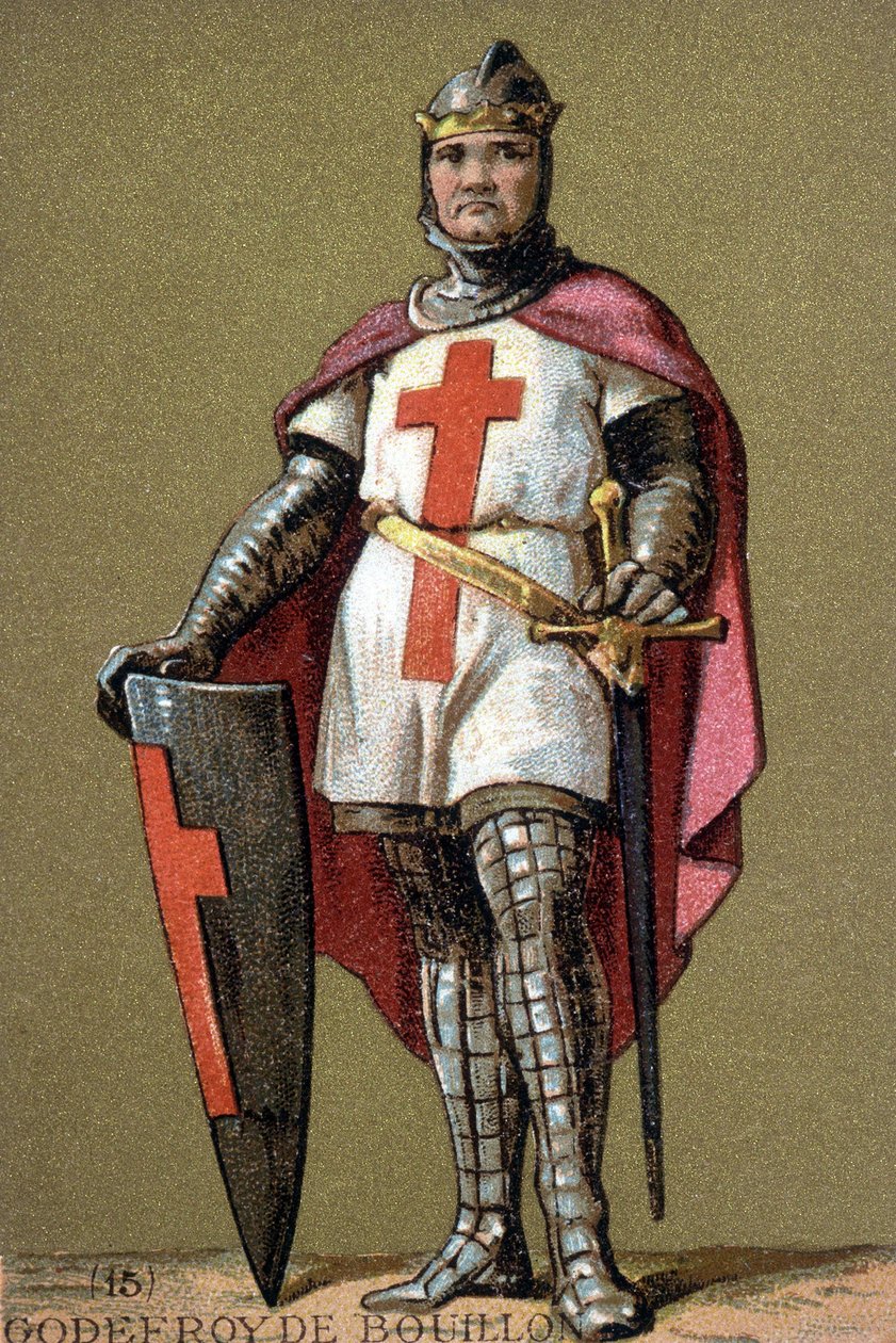 Portræt af Godfrey af Bouillon som korsfarer af Unknown artist