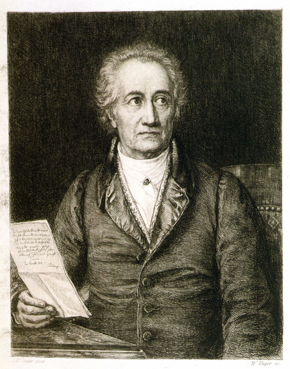Portræt af Goethe af Unknown artist