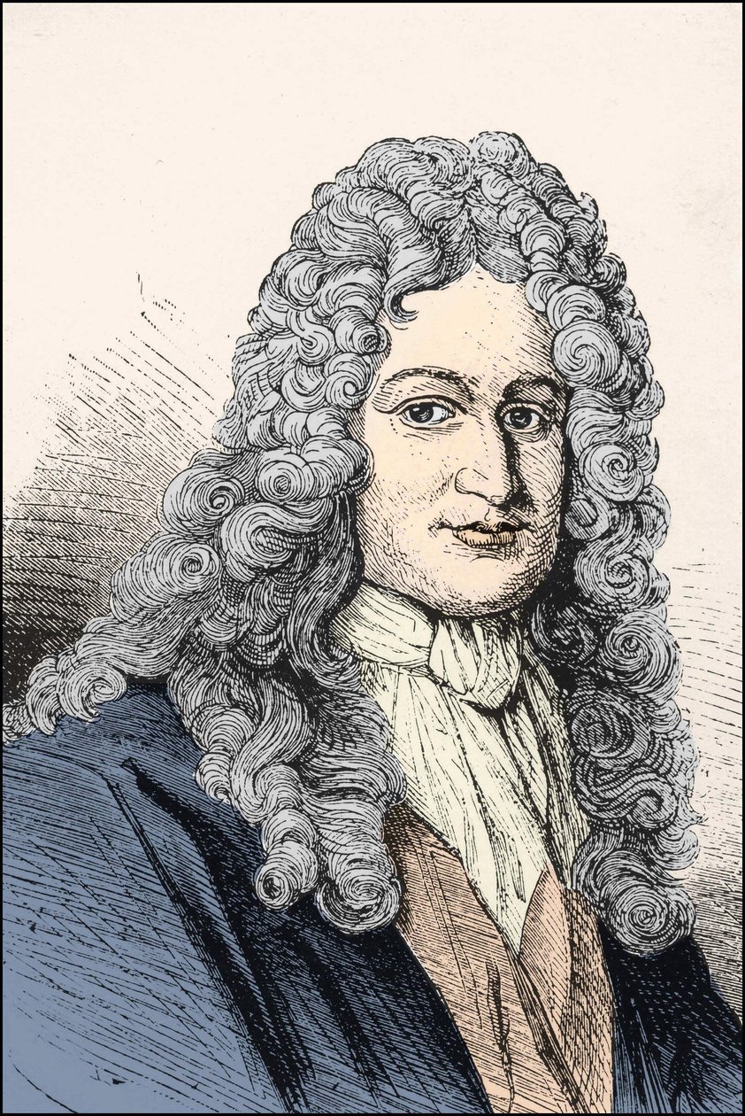 Portræt af Gottfried Wilhelm Leibniz (1646 -1716), tysk filosof. af Unknown artist