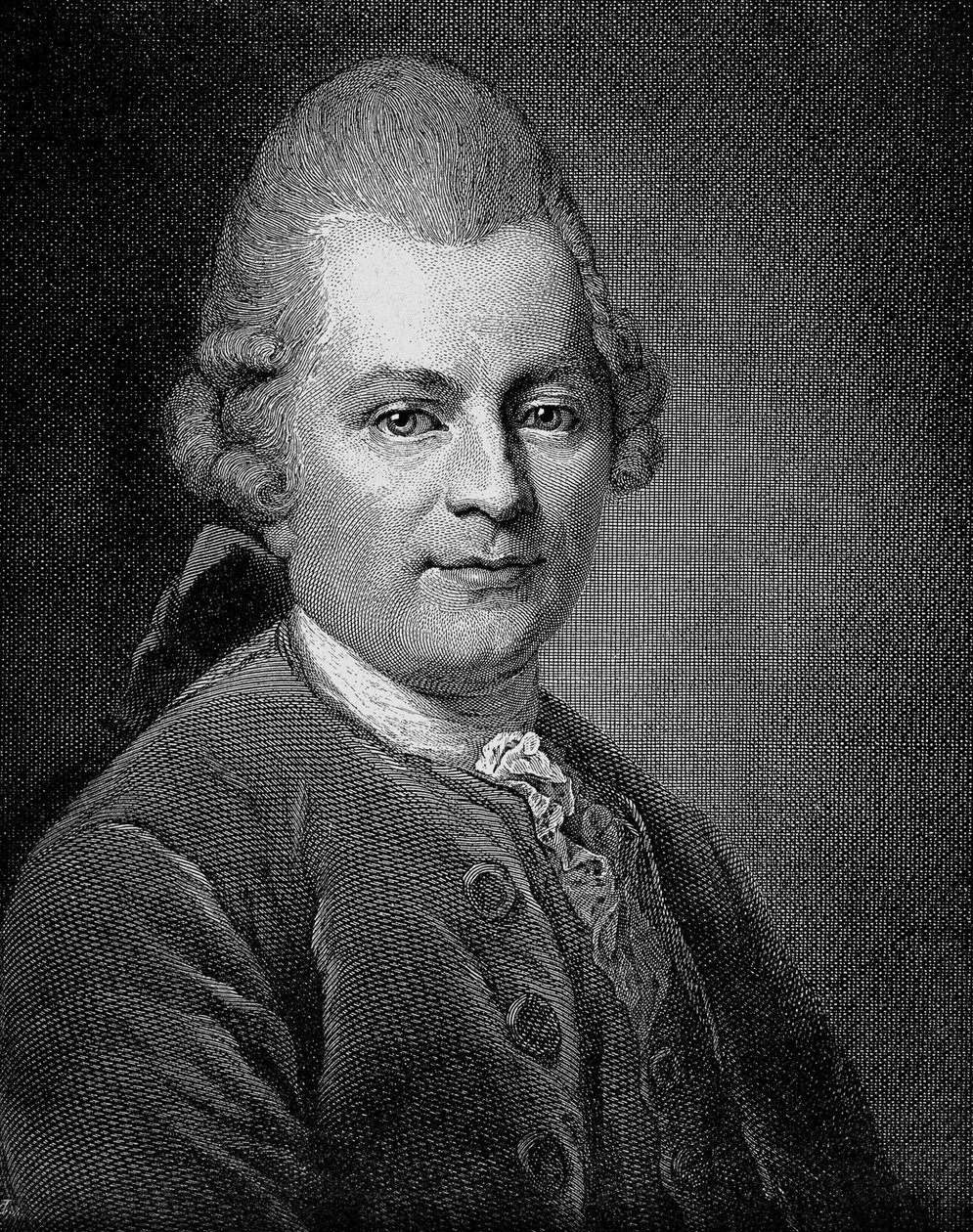 Portræt af Gotthold Ephraim Lessing (1729 - 1781) tysk forfatter og dramatiker. af Unknown artist