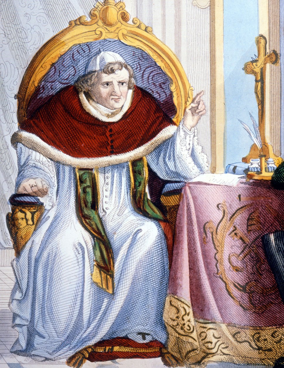 Portræt af Gregor XVI (1745 - 1846). af Unknown artist