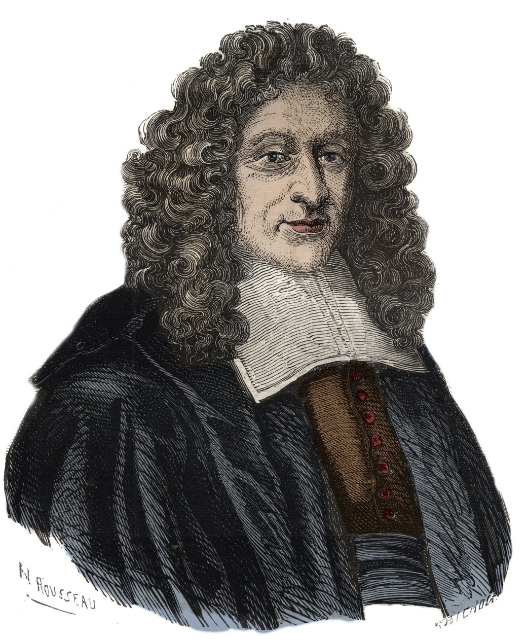 Portræt af Guillaume Amfrye, Abbe af Chaulieu (1639 -1720) fransk libertinerdigter af Unknown artist