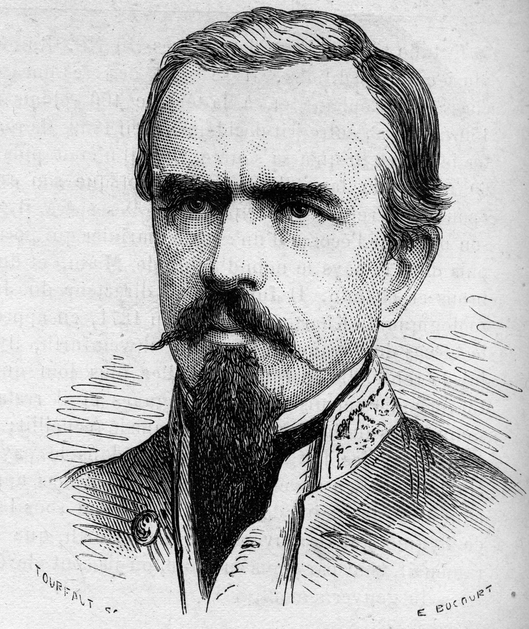 Portræt af Guillaume Lejean, fransk opdagelsesrejsende 1828 -1871. af Unknown artist