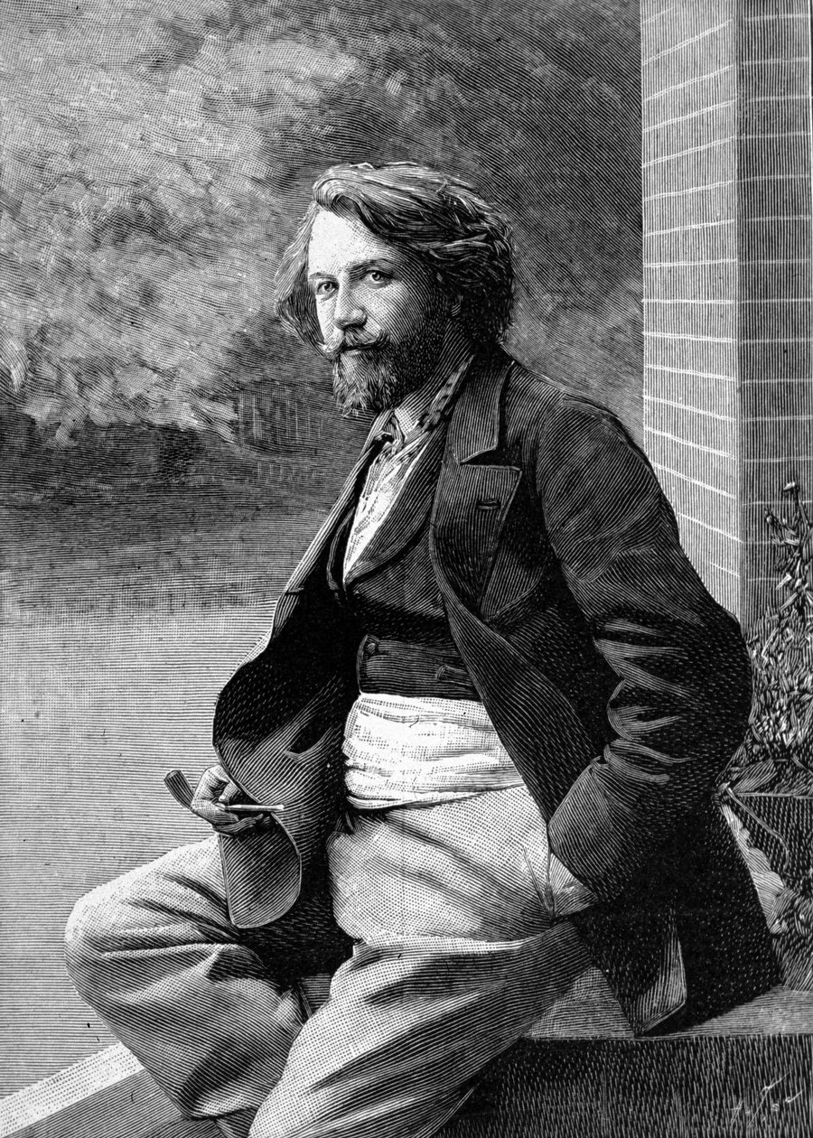 Portræt af Gustave Charpentier. Fransk komponist (1860 til 1956). af Unknown artist