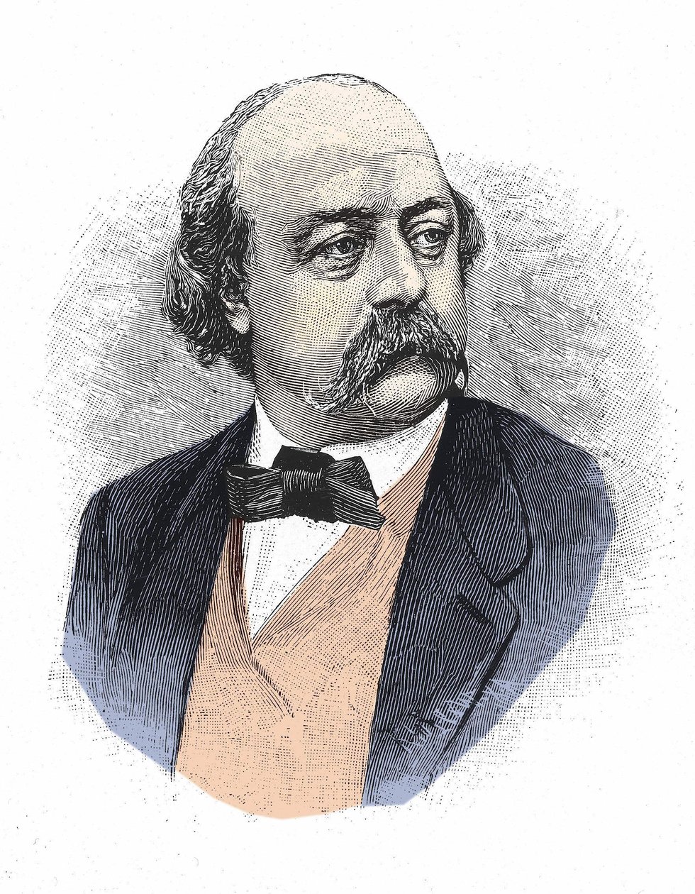Portræt af Gustave Flaubert (1821 - 1880). af Unknown artist