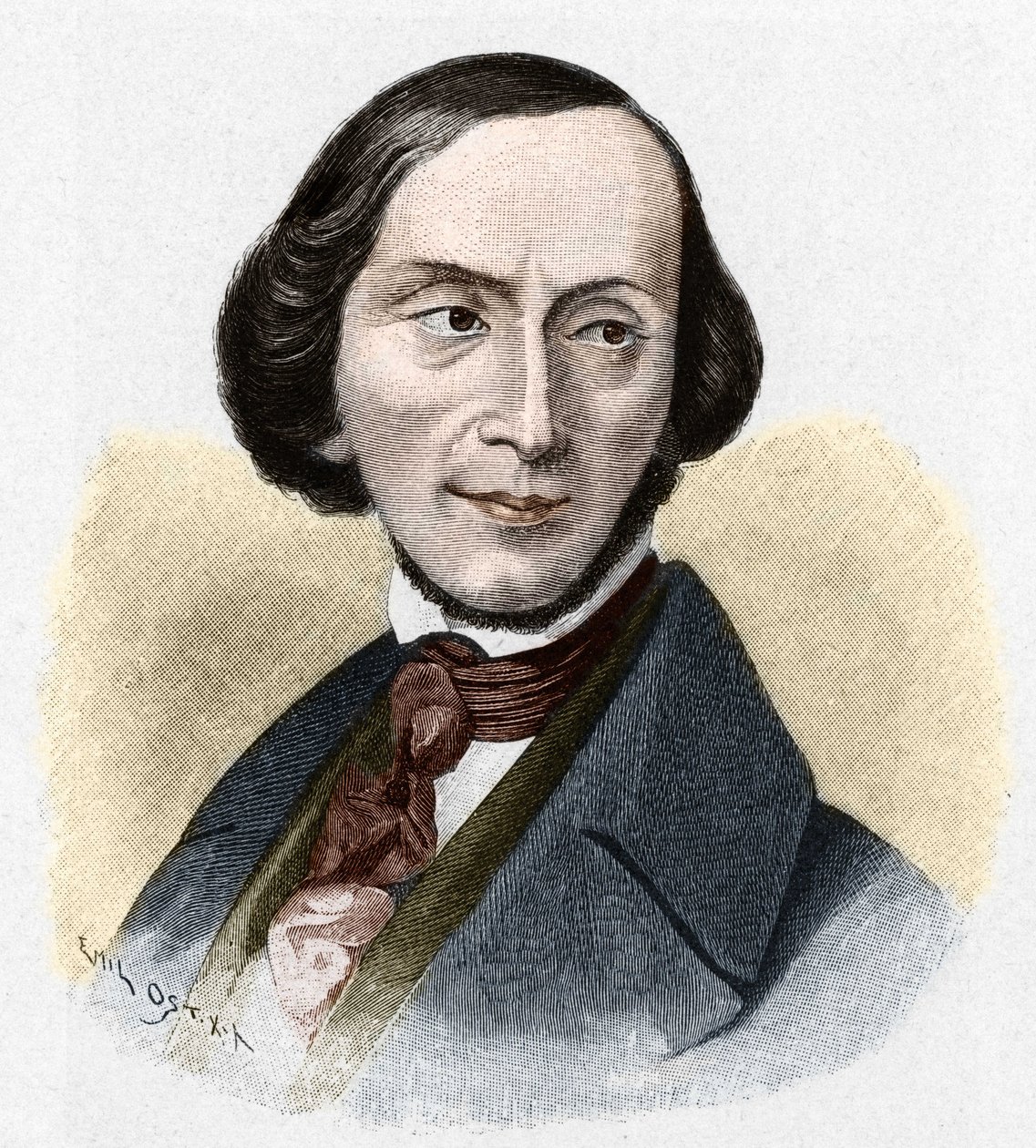 Portræt af HC Andersen (1805-1875), dansk forfatter. af Unknown artist