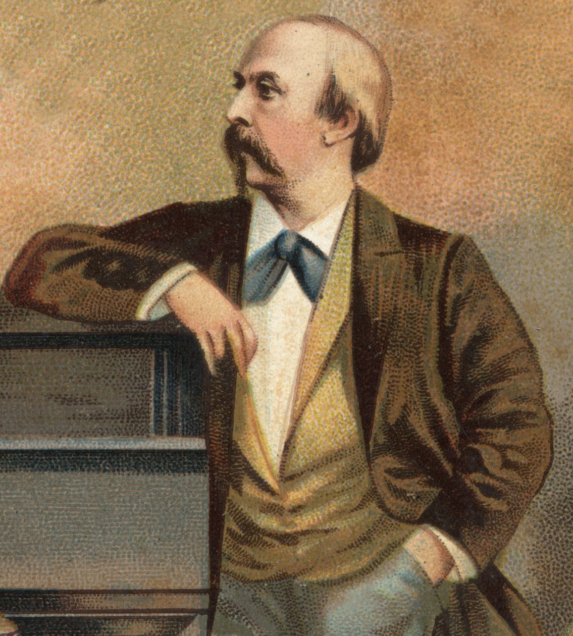 Portræt af Hans von Bulow (1830 - 1894). af Unknown artist